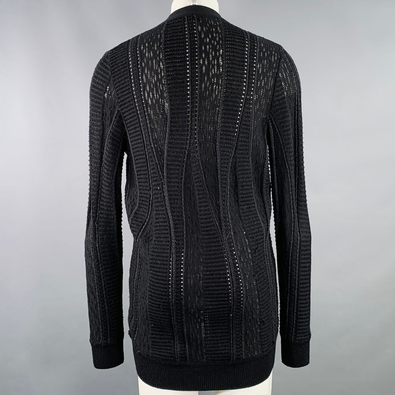 Marc Jacobs MARC JACOBS Size M Black Knit Wool Cotton Button Up Cardigan Size US M / EU 48-50 / 2 - 4 Thumbnail