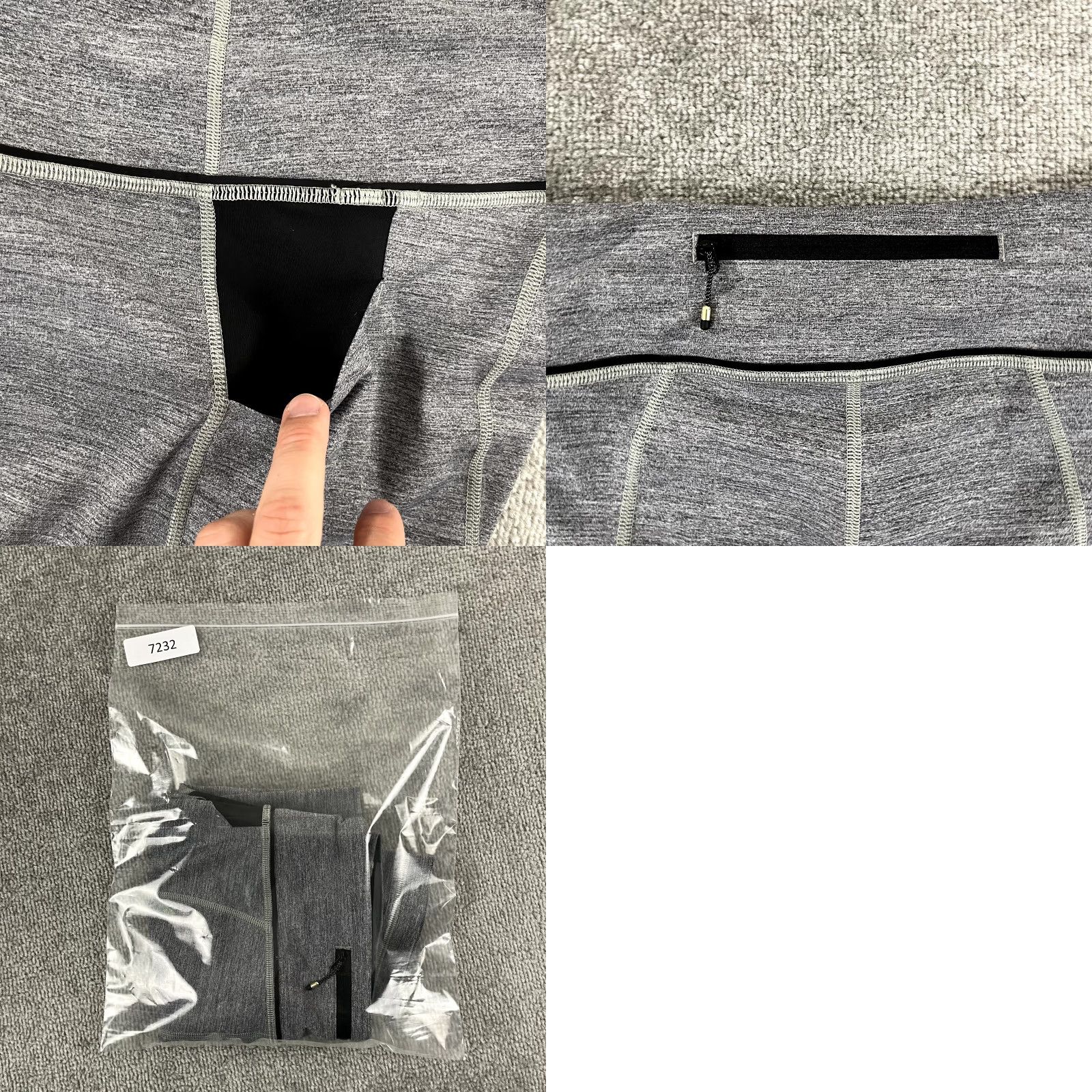 Lululemon LULULEMON Leggings Women Size 8 PACE RIVAL CROP 22" Yoga Running Pocket Gray Cropped Athletic Size 30" / US 8 / IT 44 - 9 Thumbnail