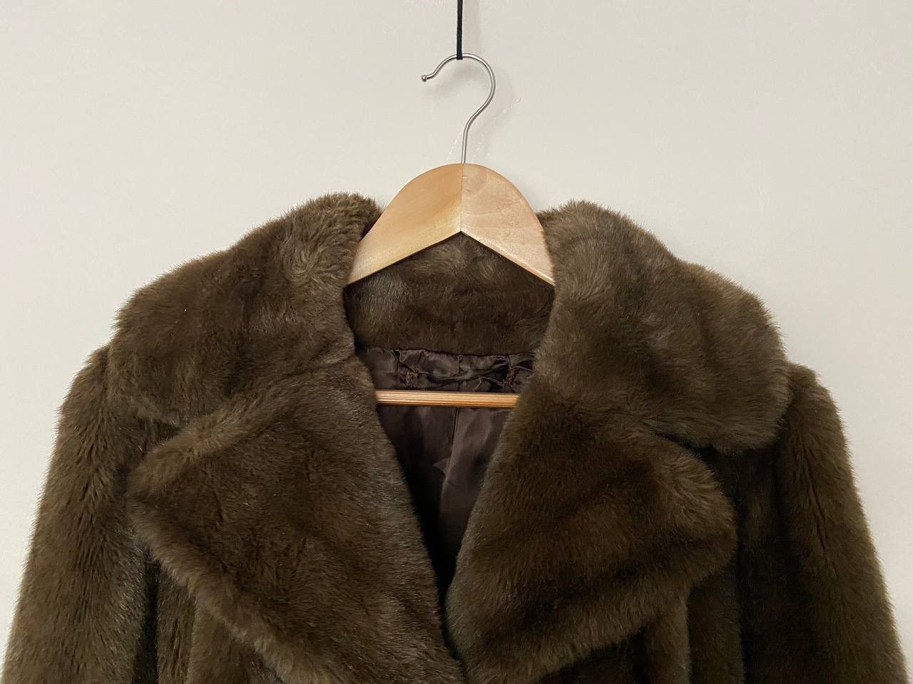 Designer × Vintage Jean Louis Paris Faux Fur Coat Vintage Brown Made In France Size L / US 10 / IT 46 - 2 Thumbnail