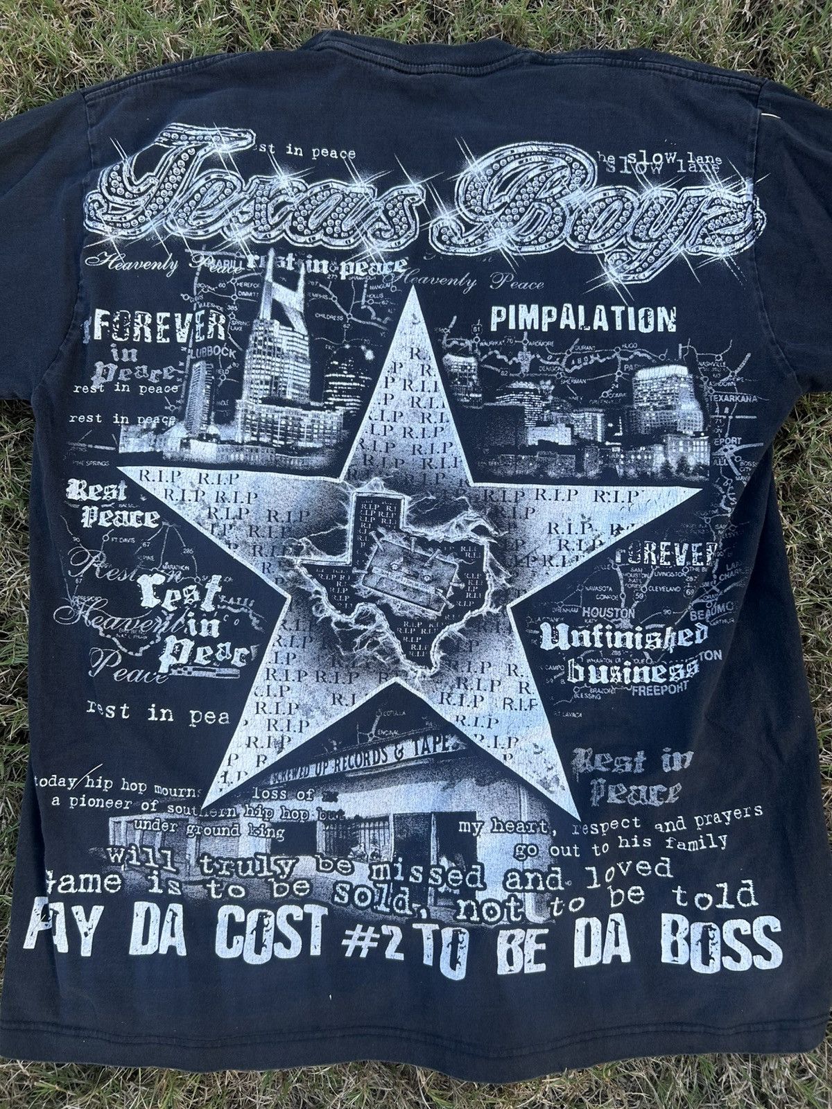 Rap Tees RARE VINTAGE DJ Screw Pimp C Swisha House Texas Rap Tee Size US XXL / EU 58 / 5 - 5 Thumbnail