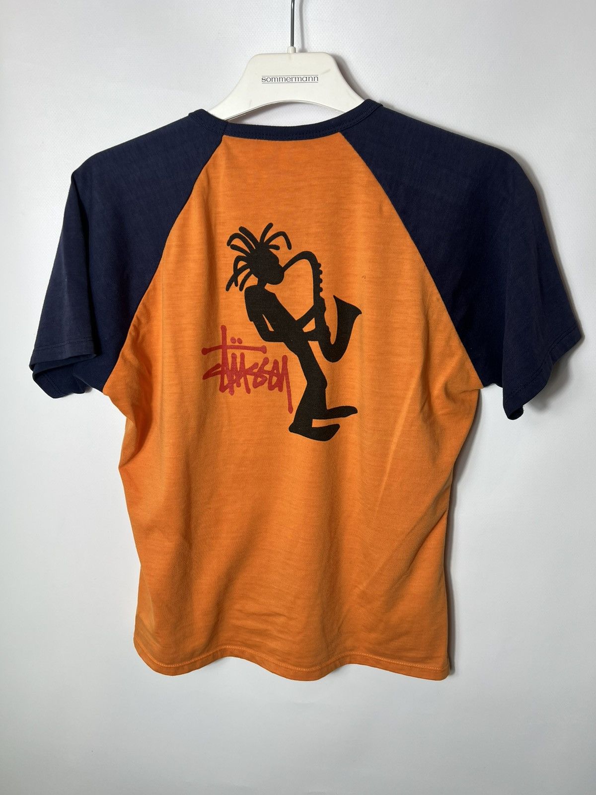 Stussy Vintage streetwear y2k sk8 90s Stussy Jazz Big Logo T-shirt Size M / US 6-8 / IT 42-44 - 6 Thumbnail