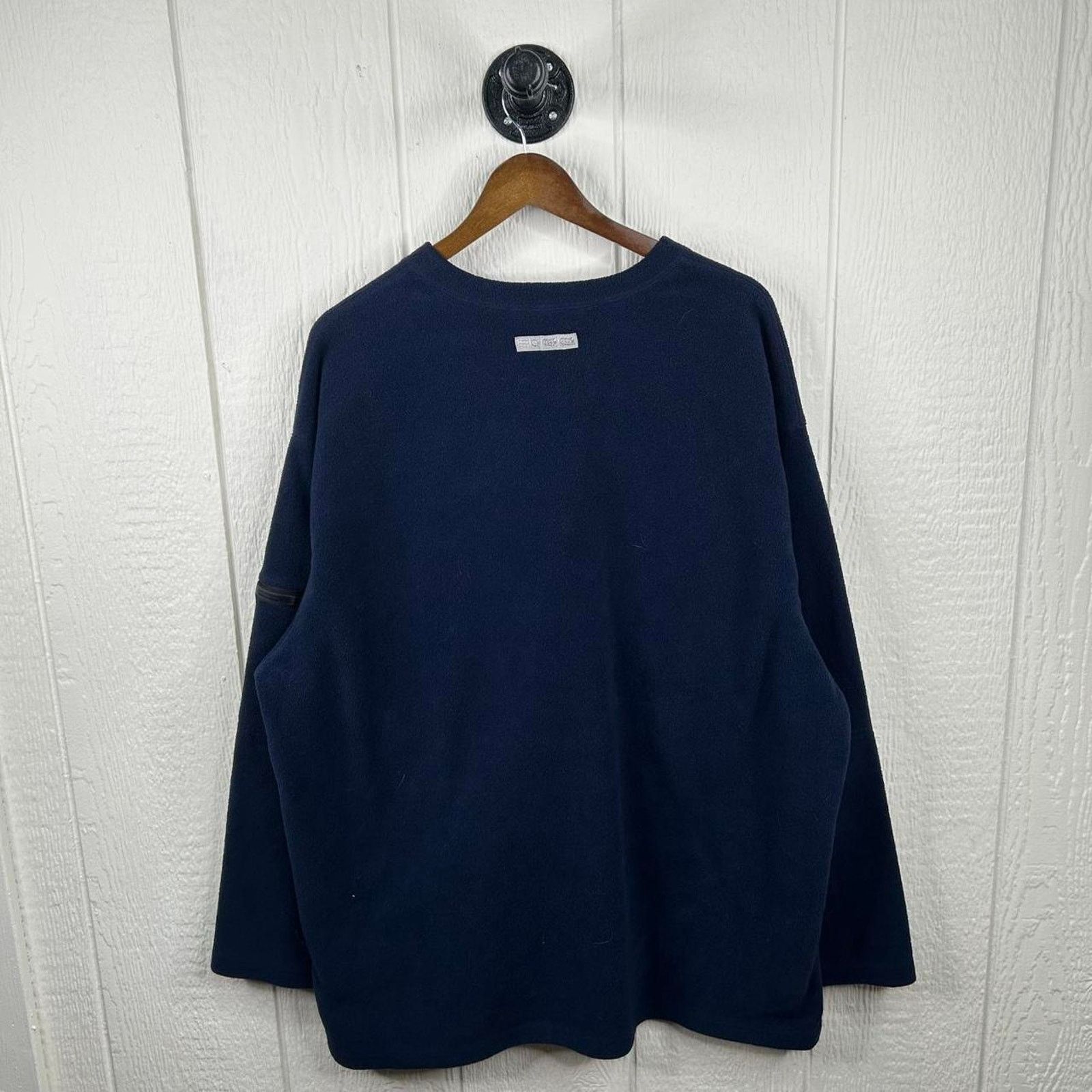 Nike Vintage 90's V-Neck Fleece Crewneck XX-Large Size US XXL / EU 58 / 5 - 3 Thumbnail