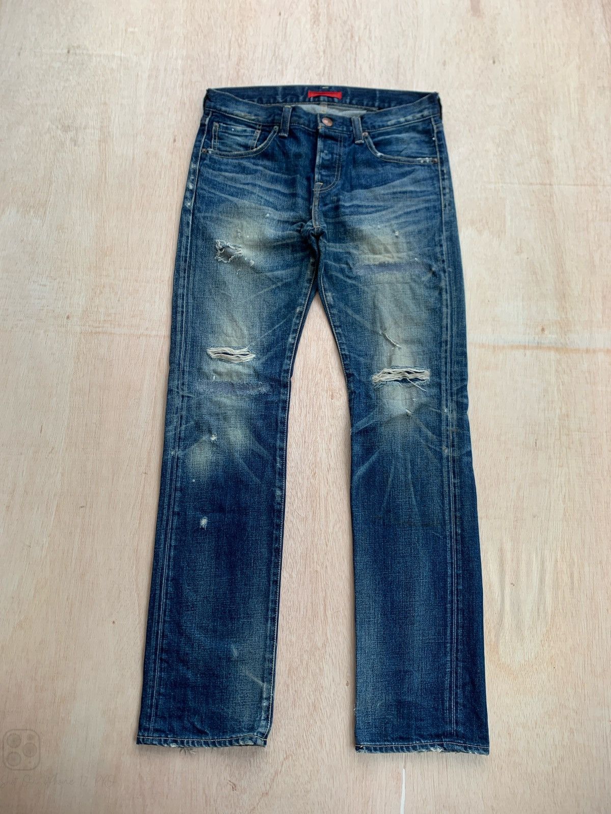 Hysteric Glamour × If Six Was Nine × Japanese Brand Distressed Denim Red Card Ifsixwasnine Style Denim Jeans Size US 30 / EU 46 - 1 Thumbnail