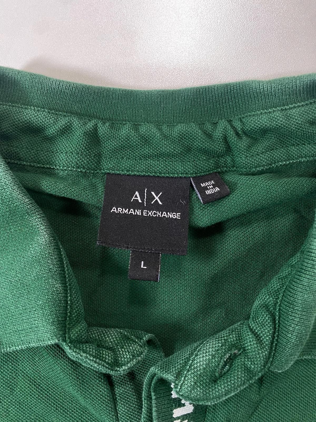 Armani Exchange Armani Exchange Green Polo Shirt Size L Size US L / EU 52-54 / 3 - 3 Thumbnail