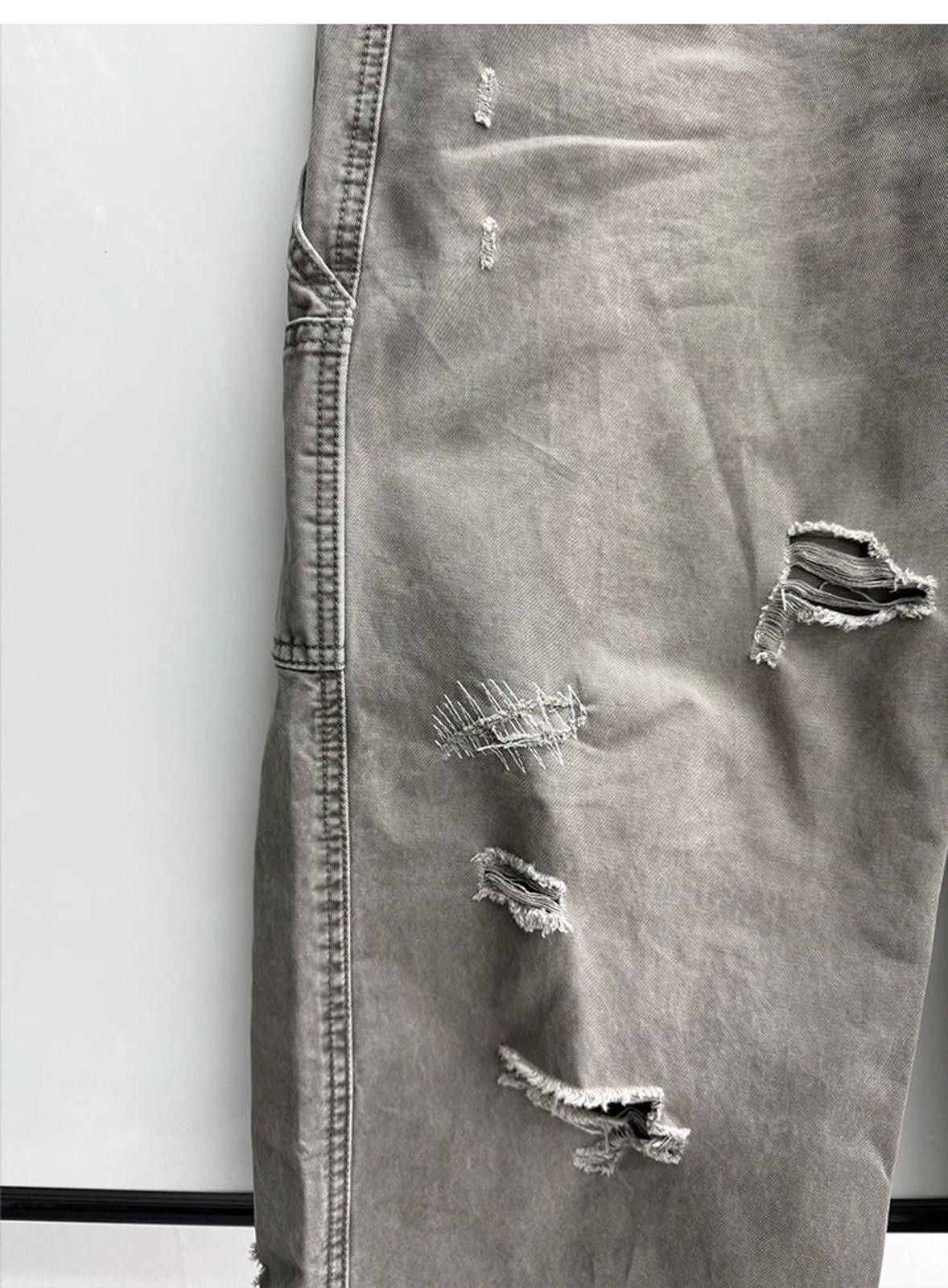Other Distressed Wide Leg Denim Jeans Size US 30 / EU 46 - 4 Thumbnail