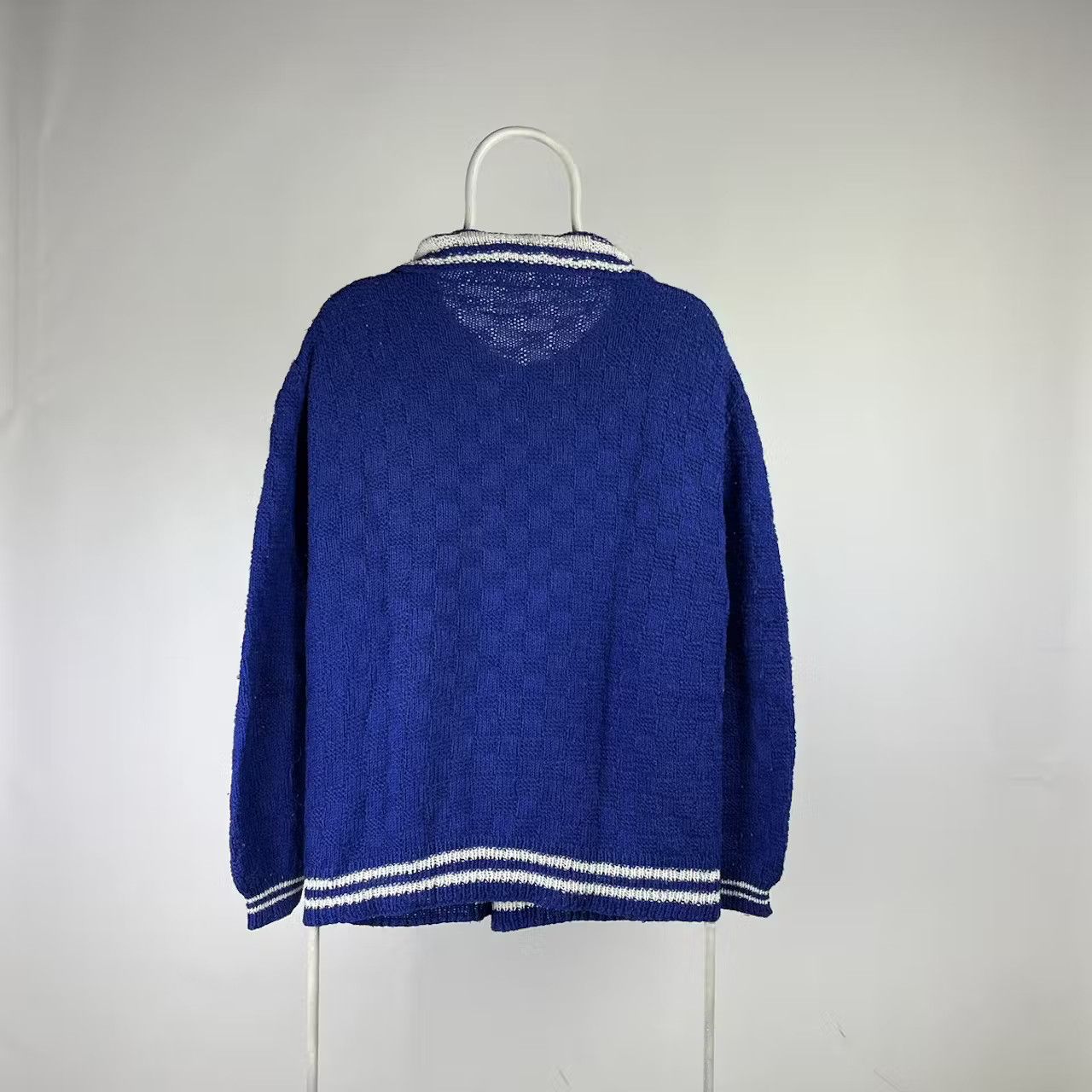 Vintage Vintage sweater knit neck 80s 90s jumper size Large Size US L / EU 52-54 / 3 - 2 Thumbnail