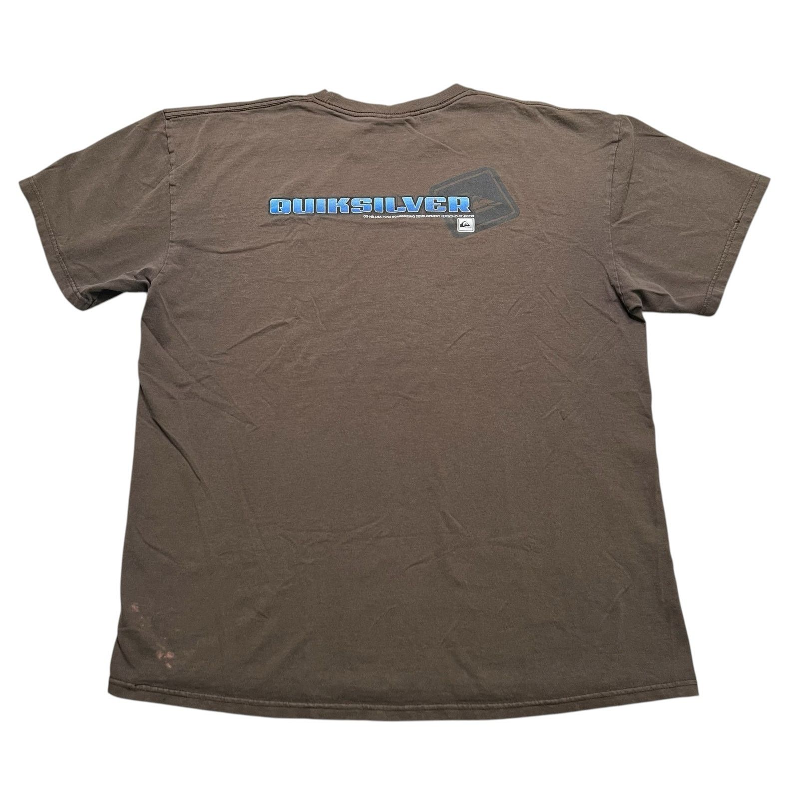 Quiksilver Y2K Quiksilver T Shirt Men XL short sleeve Brown Skate Surf Size US XL / EU 56 / 4 - 2 Thumbnail