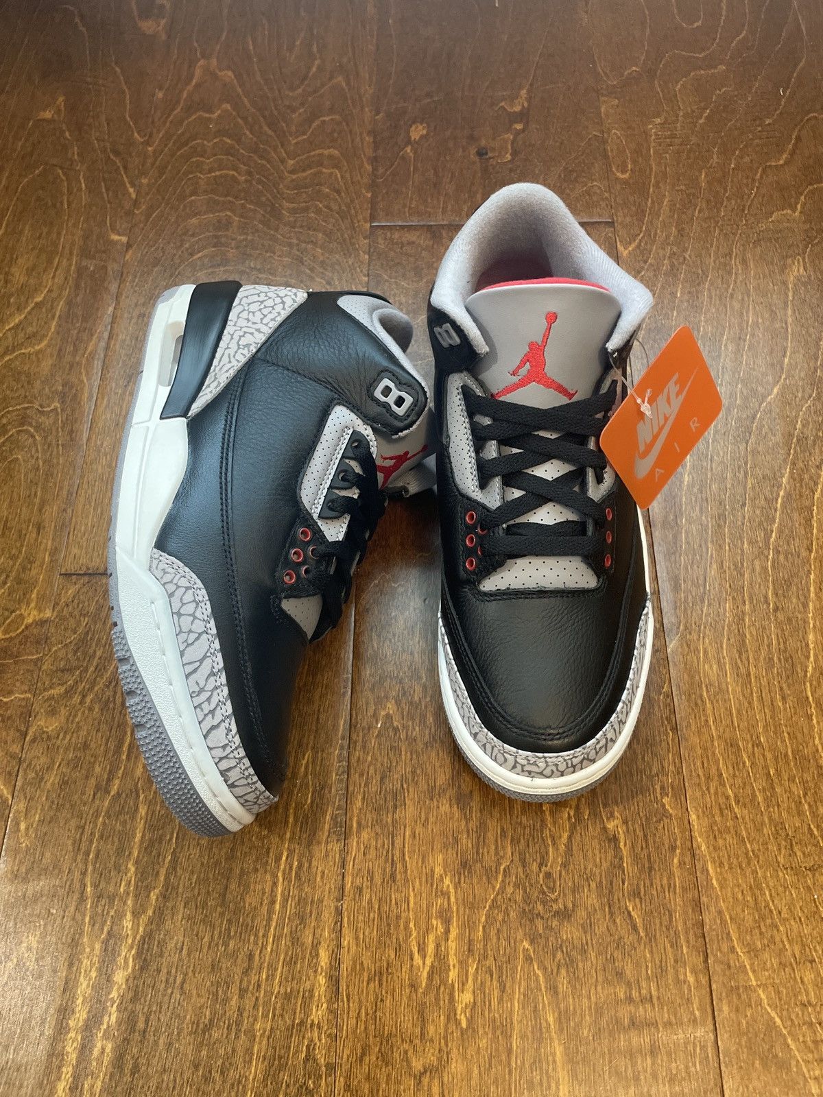 Jordan Brand Air Jordan Retro 3 “Black Cement” 2024 Size US 8.5 / EU 41-42 - 2 Thumbnail