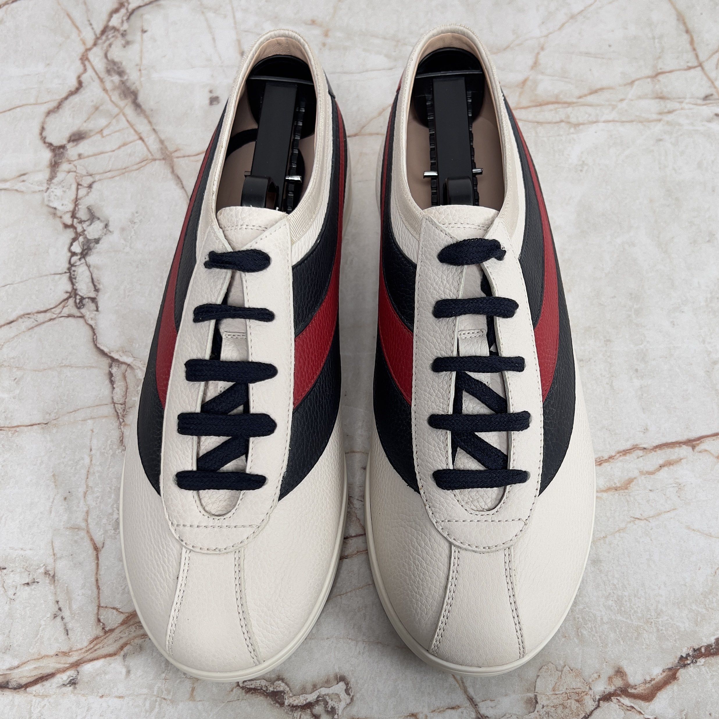 Gucci Falacer Hebron Web Bee Embroidery Sneakers Leather Size US 7.5 / EU 40-41 - 3 Thumbnail