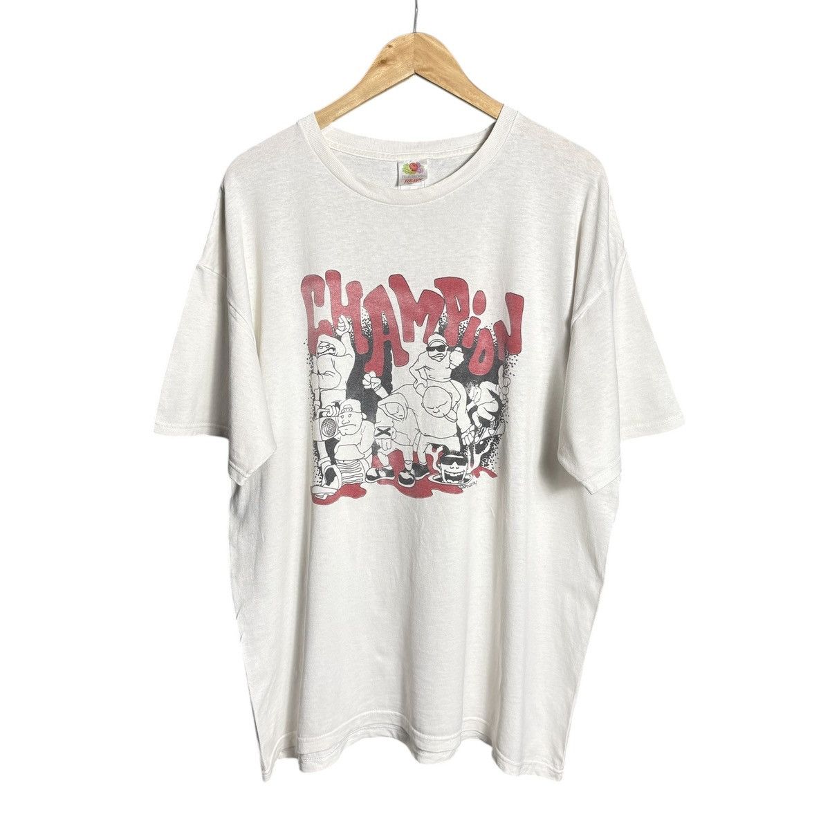 Band Tees Vintage 00s Champion Straight Edge Hardcore Band Tee / Y2K Size US XL / EU 56 / 4 - 1 Thumbnail
