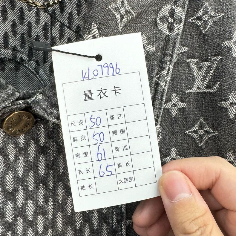 Louis Vuitton Louis Vuitton Black and grey print denim jacket Size US M / EU 48-50 / 2 - 7 Thumbnail