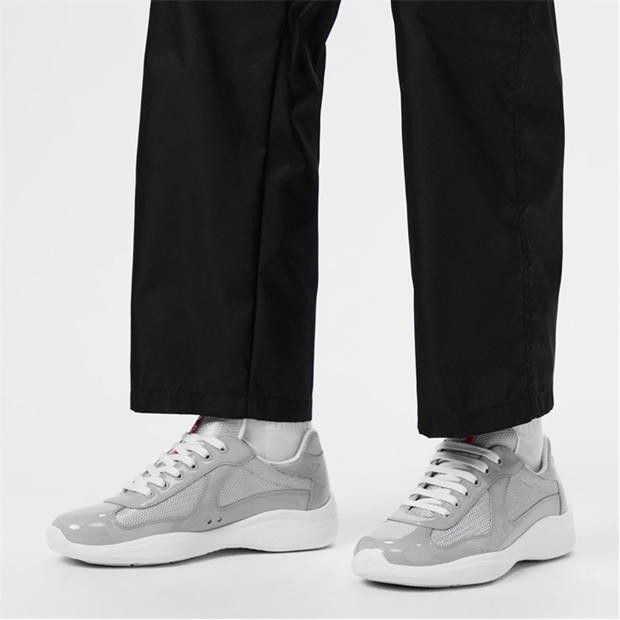 Prada Men'S Americas Cup Leather Prada Trainers Size US 9 / EU 42 - 2 Thumbnail