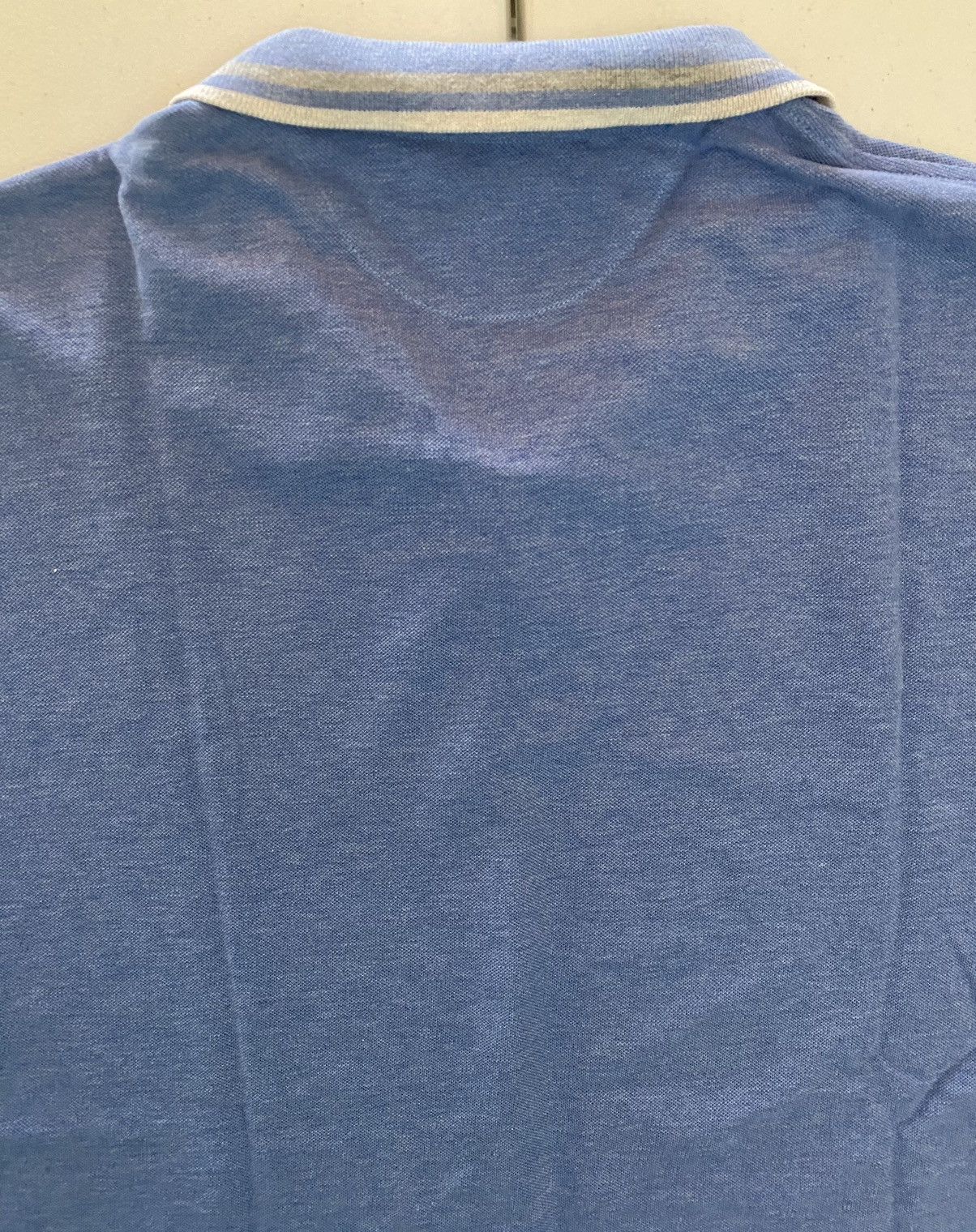 Brunello Cucinelli Brunello Cucinelli ocean/grey trim reg fit 2btn polo nwot Size US XL / EU 56 / 4 - 8 Thumbnail