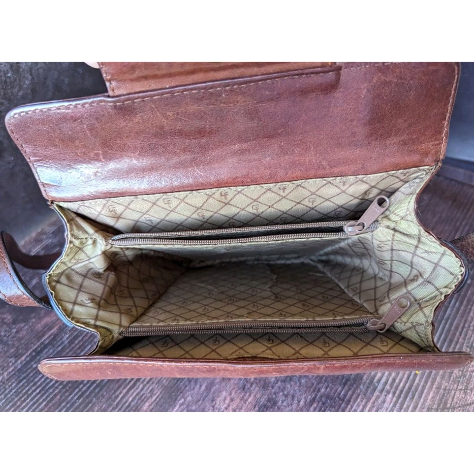 Vintage Claudio Ferrici Leather Womens Crossbody Bag - Brown, Crossbody, Leather, Italy, Women, 76cm strap, Authentic Brand Size ONE SIZE - 4 Thumbnail
