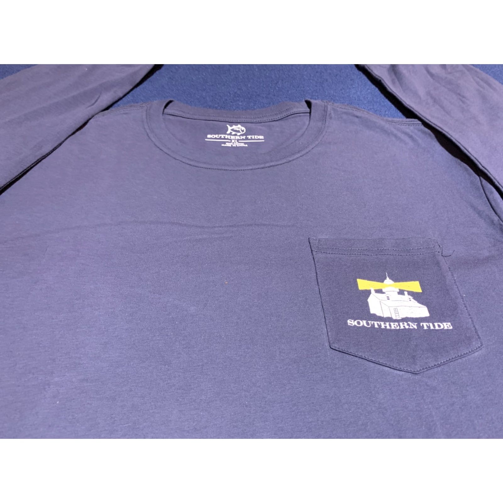 Southern Tide VINTAGE Southern Tide Pocketed Shirt XL Blue Men Regular Long Sleeve 24" Pockets 27" 29.5" 0? Size US XL / EU 56 / 4 - 3 Thumbnail