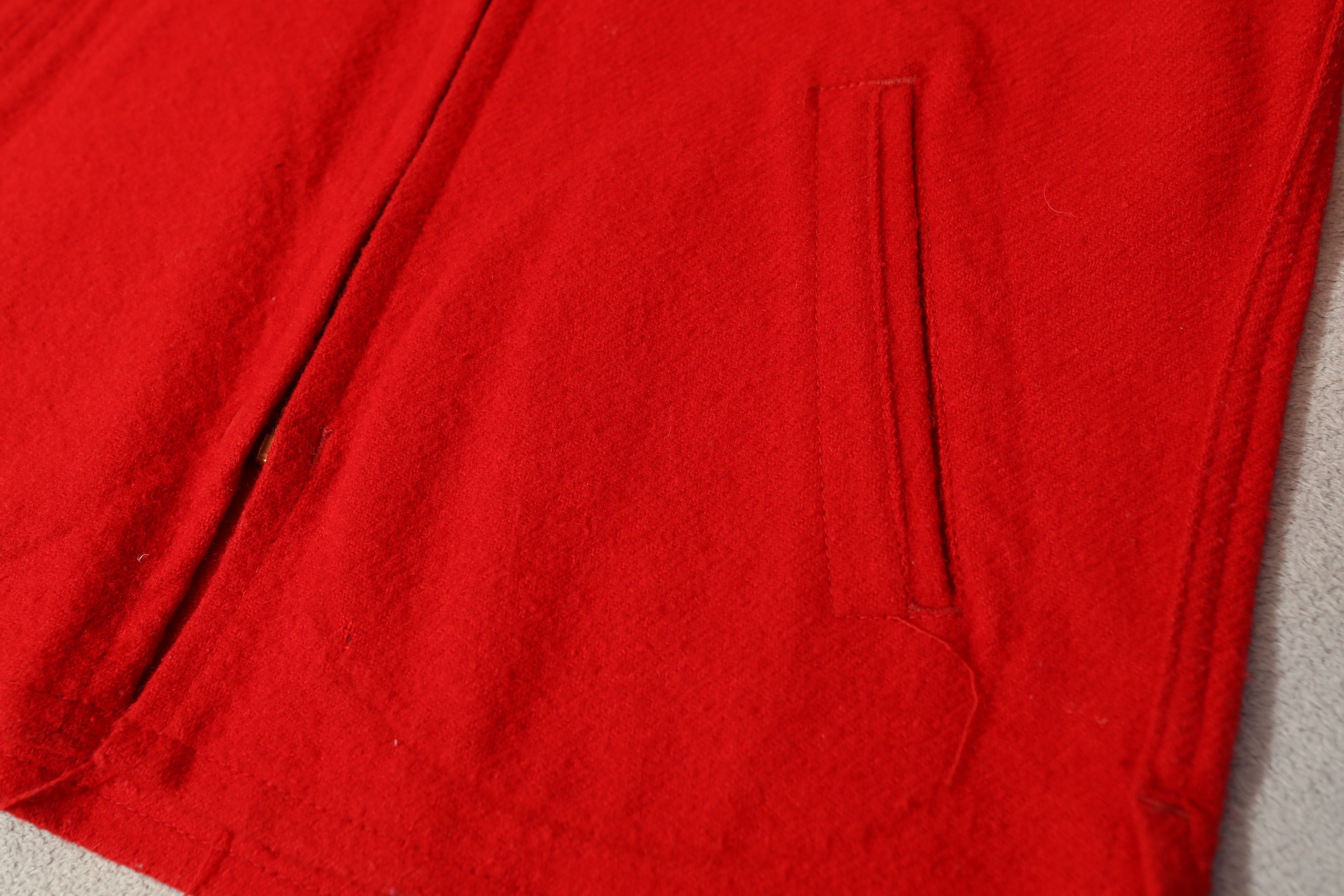 Johnson Woolen Mills Johnson Woolen Mills Red Wool Zip Hunting Tog Jacket (15) Size XL / US 12-14 / IT 48-50 - 5 Thumbnail