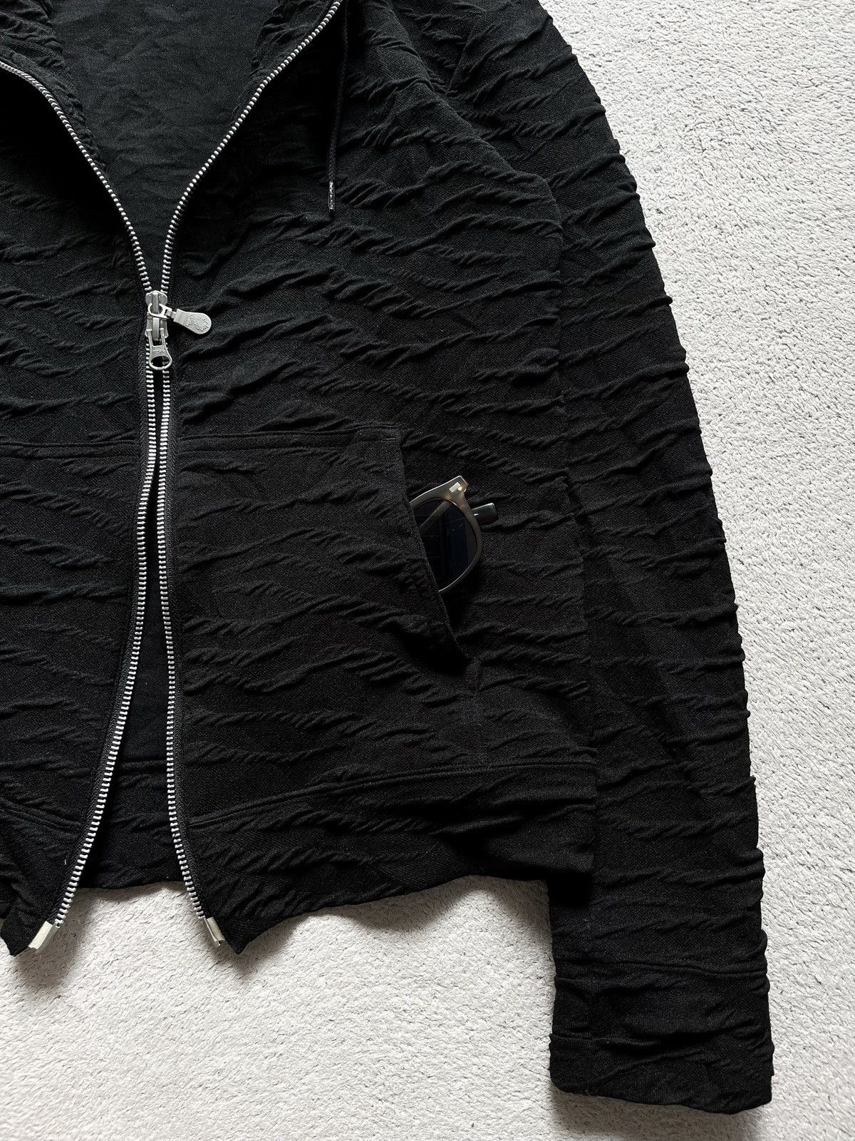 Tornado Mart Tornado Mart Textured Zip Hoodie Lgb Style Size US S / EU 44-46 / 1 - 5 Thumbnail