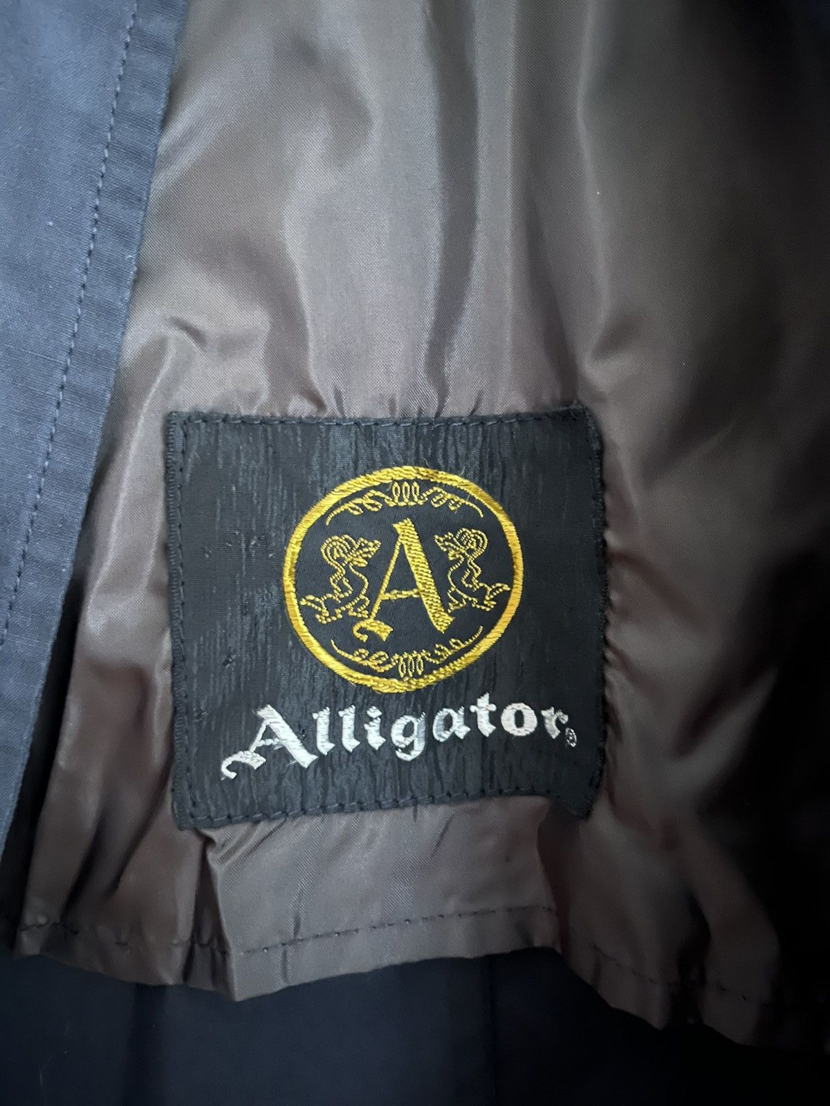 Vintage Alligator Trench Coat 50s 60s 90s Cyber Acne Our Legacy Goth Size US L / EU 52-54 / 3 - 3 Thumbnail