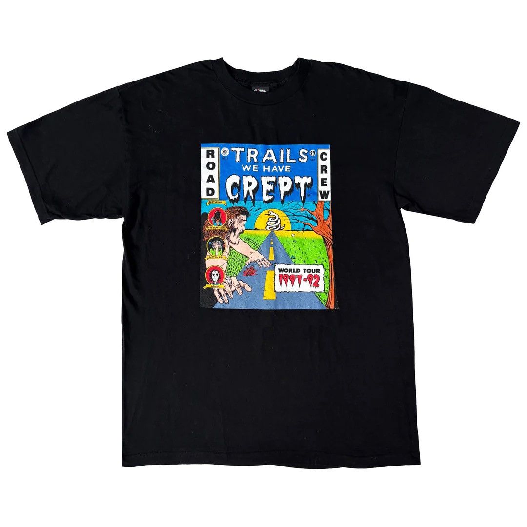 Metallica 1992 92 90s Vintage Trails Crept Band Tour T-Shirt