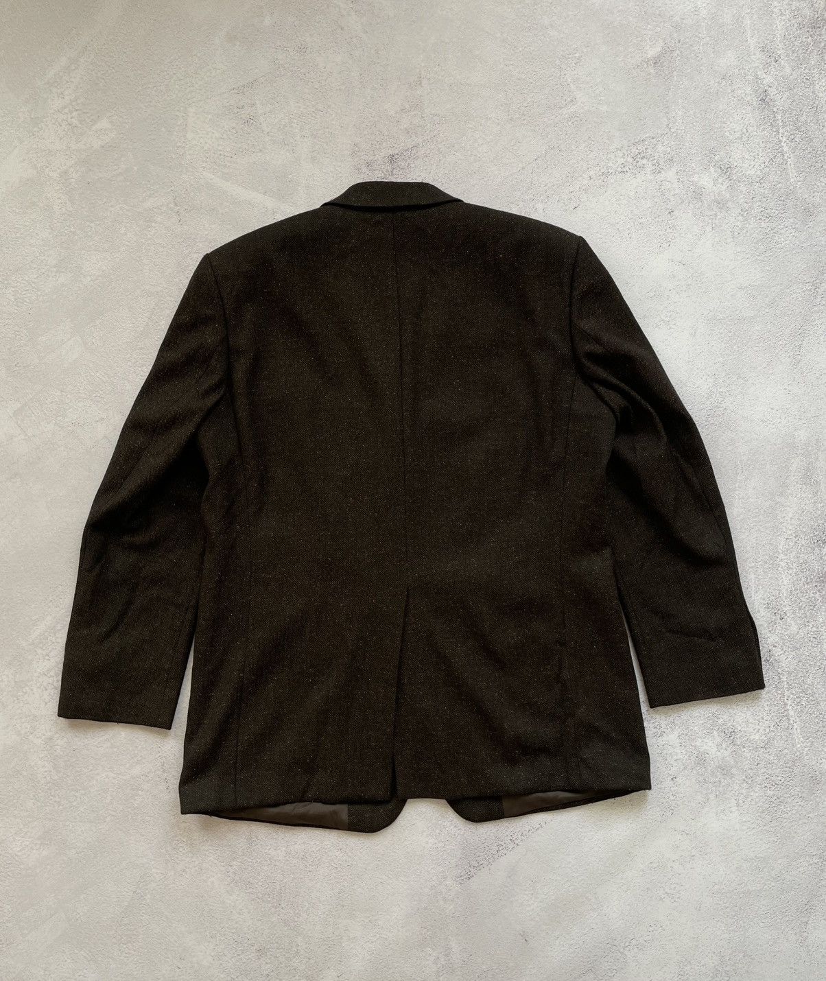 Vintage × Yves Saint Laurent Vintage YVES SAINT LAURENT Blazer Jacket Mens Size 52 Brown Size 52S - 4 Thumbnail