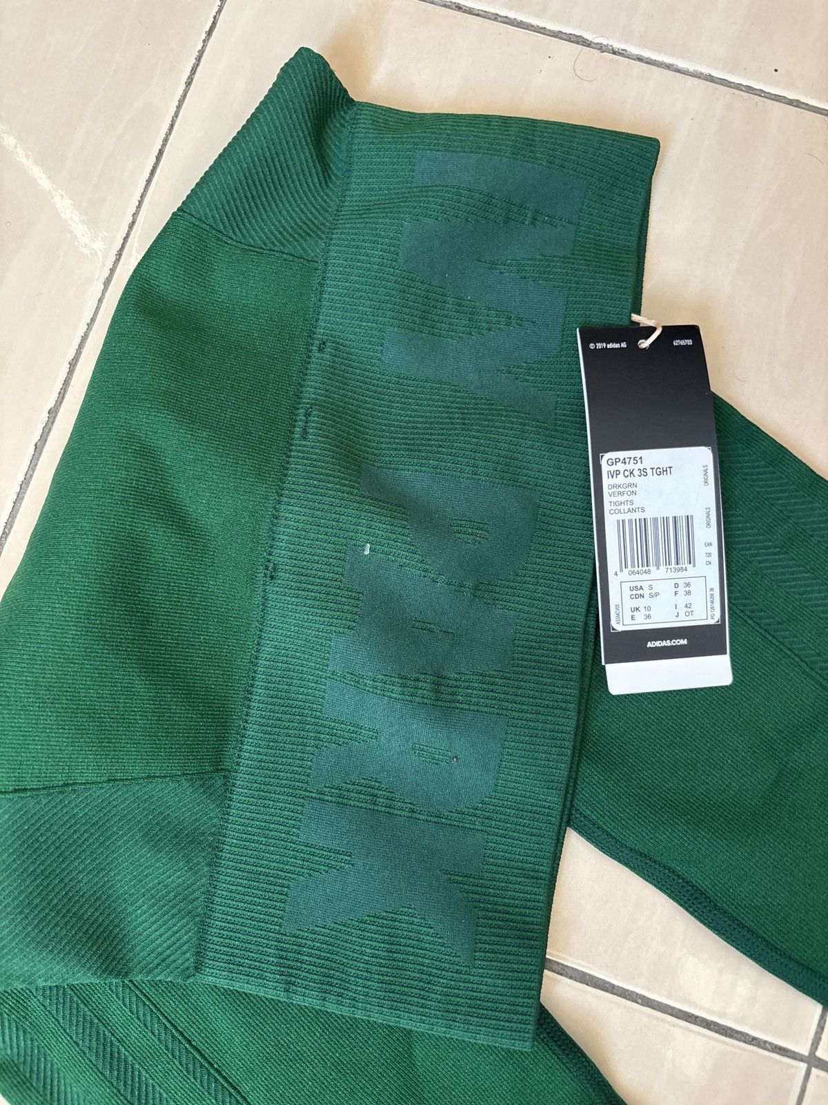 Adidas × Beyonce × Ivy Park Adidas Ivy Park Circular Knit 3-Stripes Legging Size 26" / US 2 / IT 38 - 4 Thumbnail