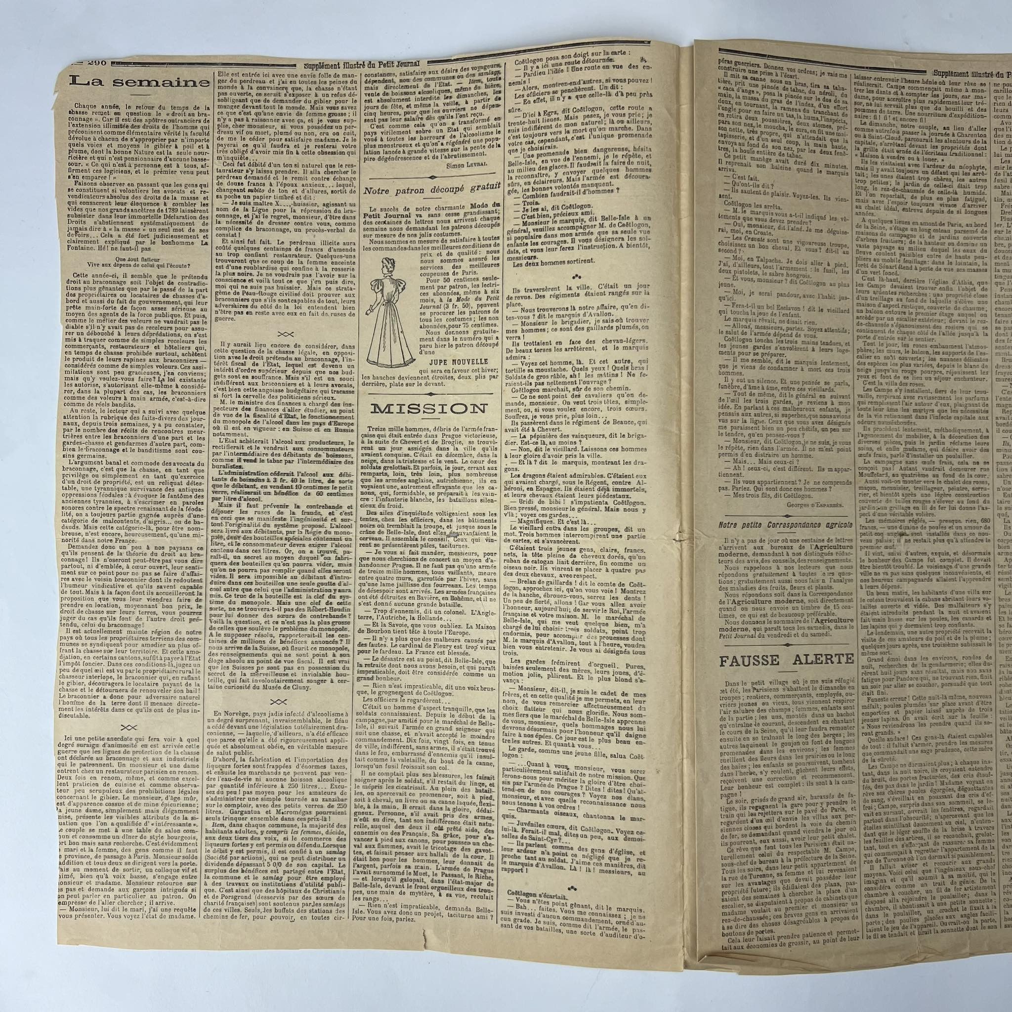 Other 1896 old France Newspaper Le Petit Journal Death of Minister Size ONE SIZE - 7 Thumbnail
