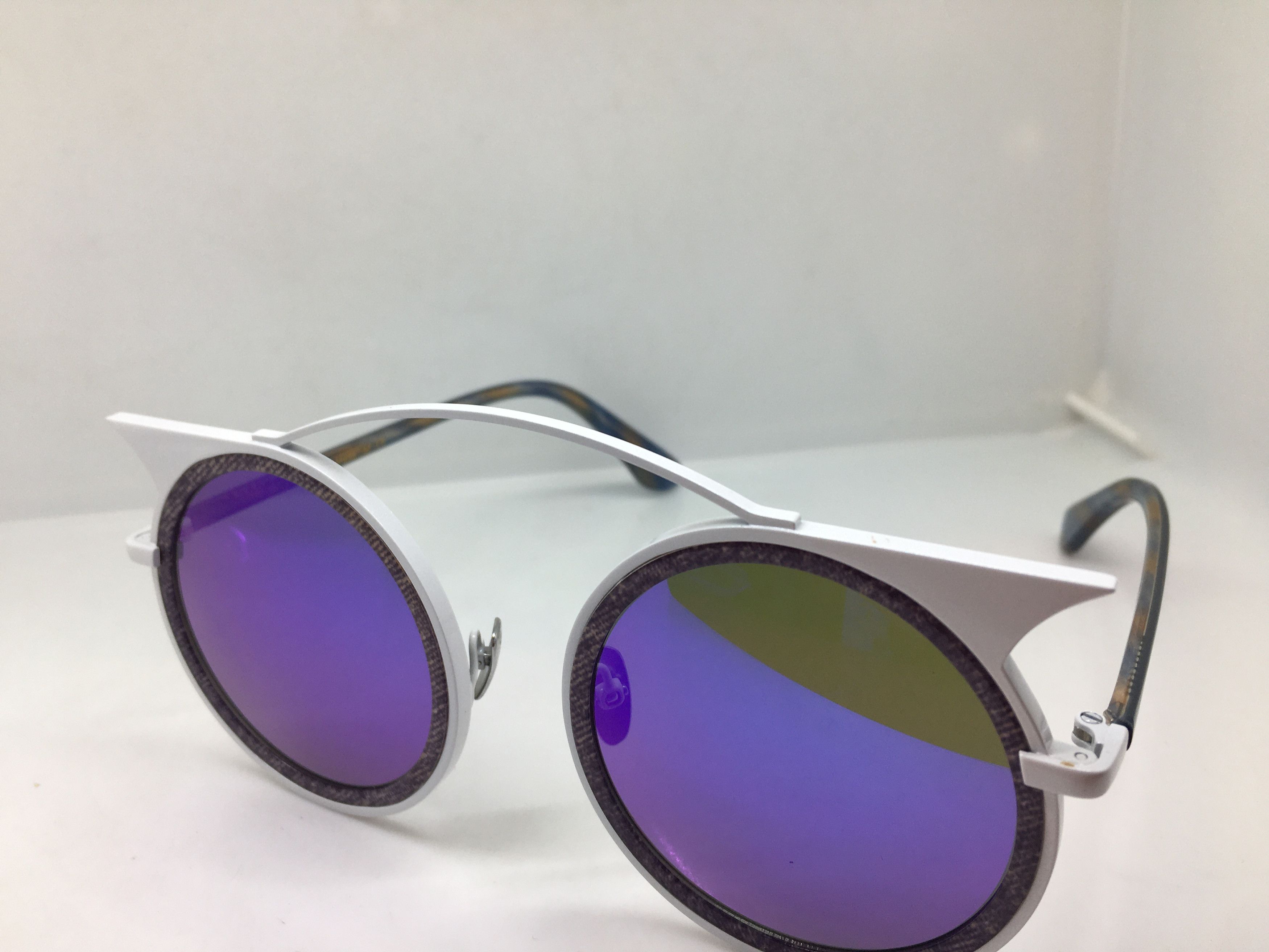 Other EOS E8510S White Round Sunglasses Frame Show Time Size ONE SIZE - 3 Thumbnail