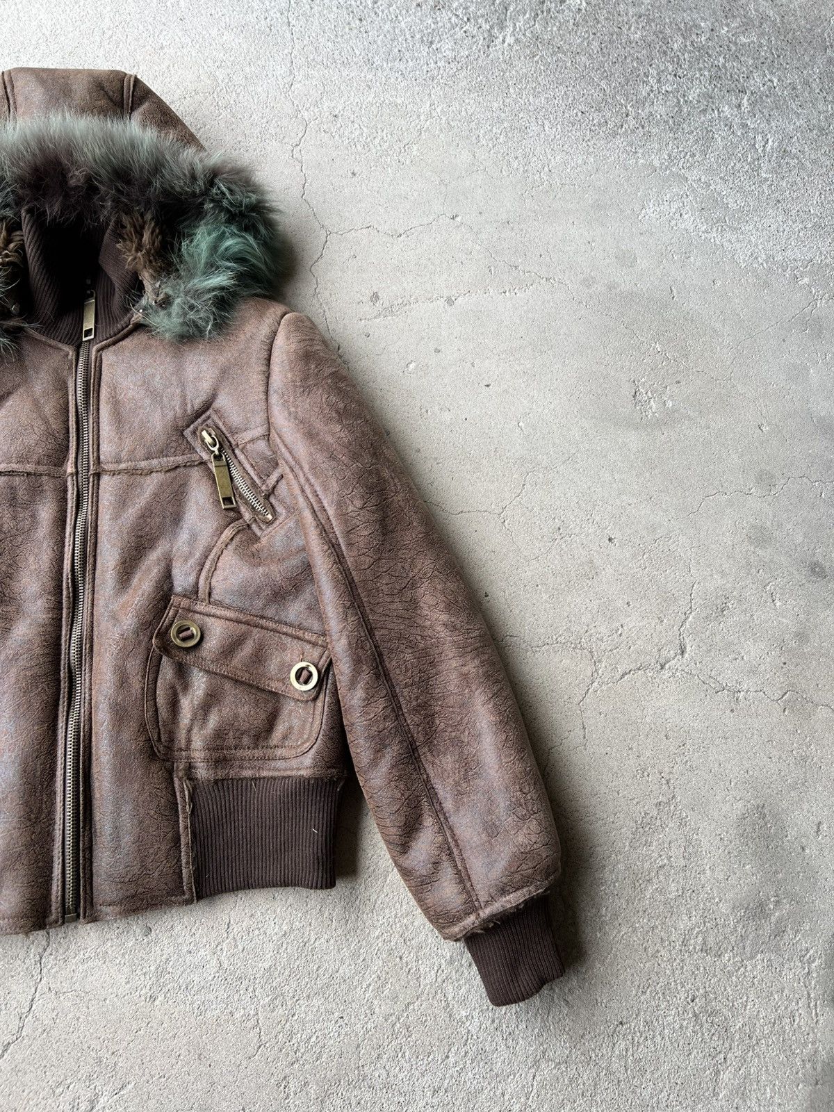 Vintage New Vintage Faux Fur Hood Jacket Size XL / US 12-14 / IT 48-50 - 3 Thumbnail