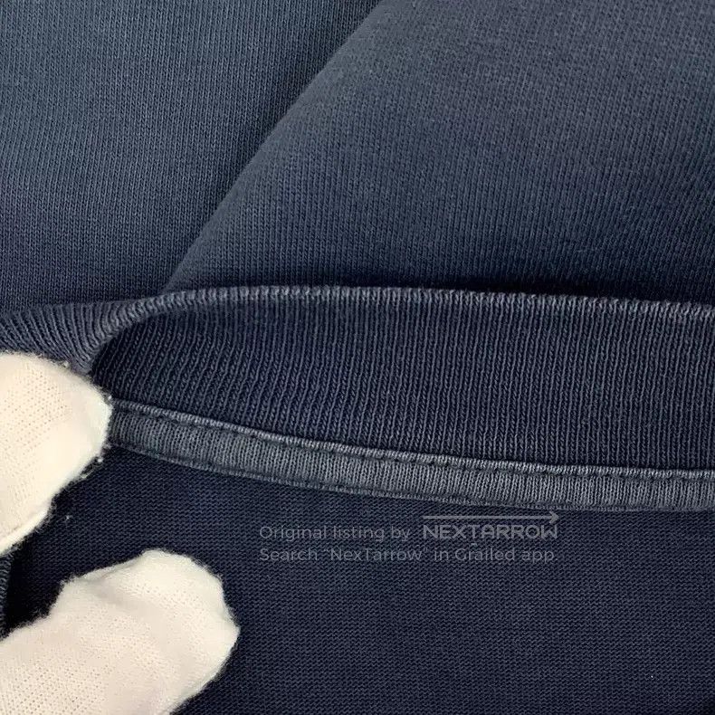 Maison Margiela Maison Margiela Dark blue logo cut cotton round-neck short Size US S / EU 44-46 / 1 - 9 Thumbnail