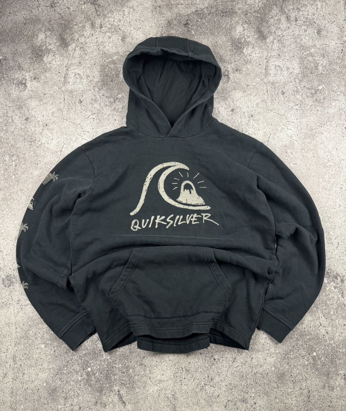 Quiksilver Quicksilver y2k zip up hoodie surfwear skater streetwear Size US M / EU 48-50 / 2 - 1 Thumbnail