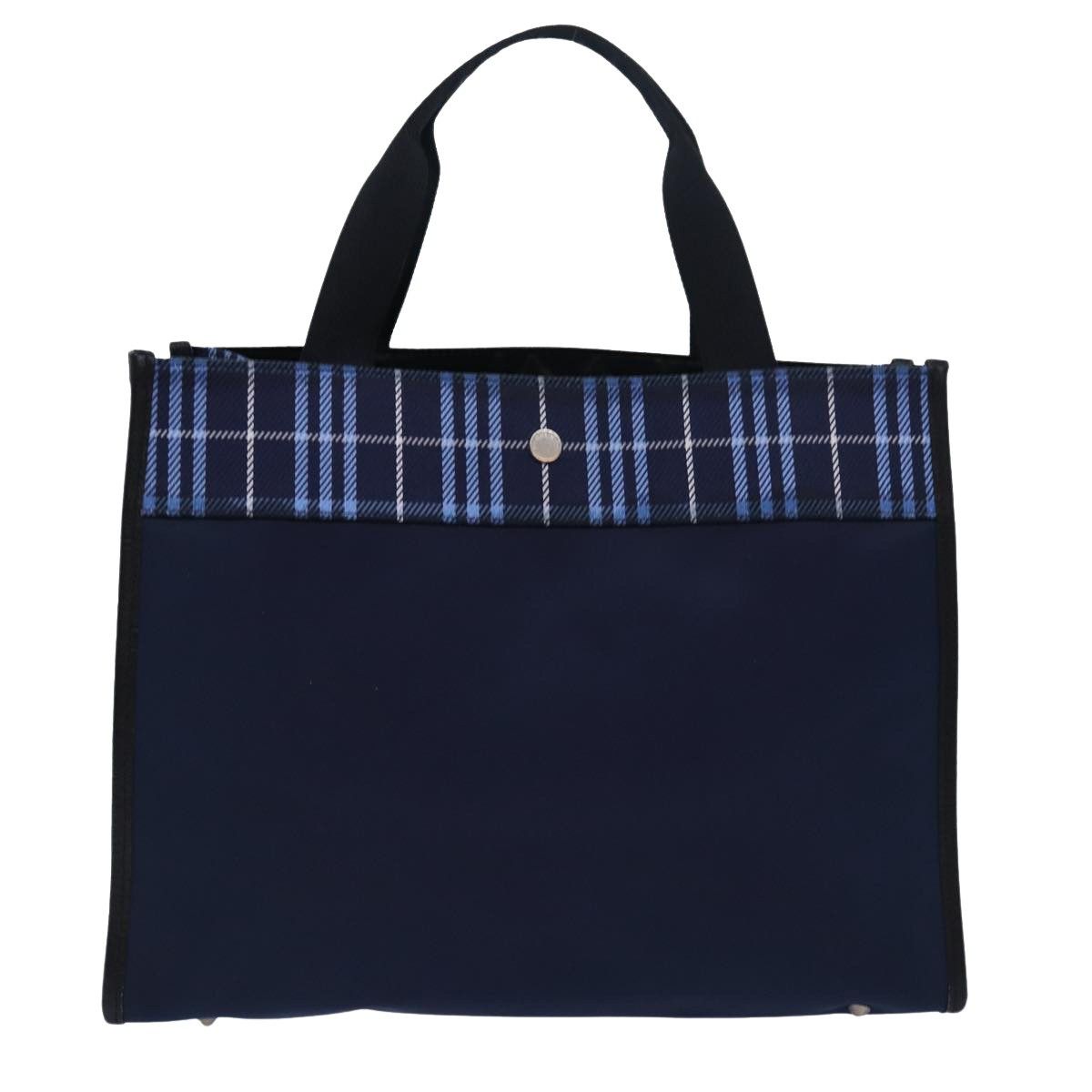 Burberry Nova Check Navy Synthetic Tote Bag (Pre-Owned) Size ONE SIZE - 1 Thumbnail