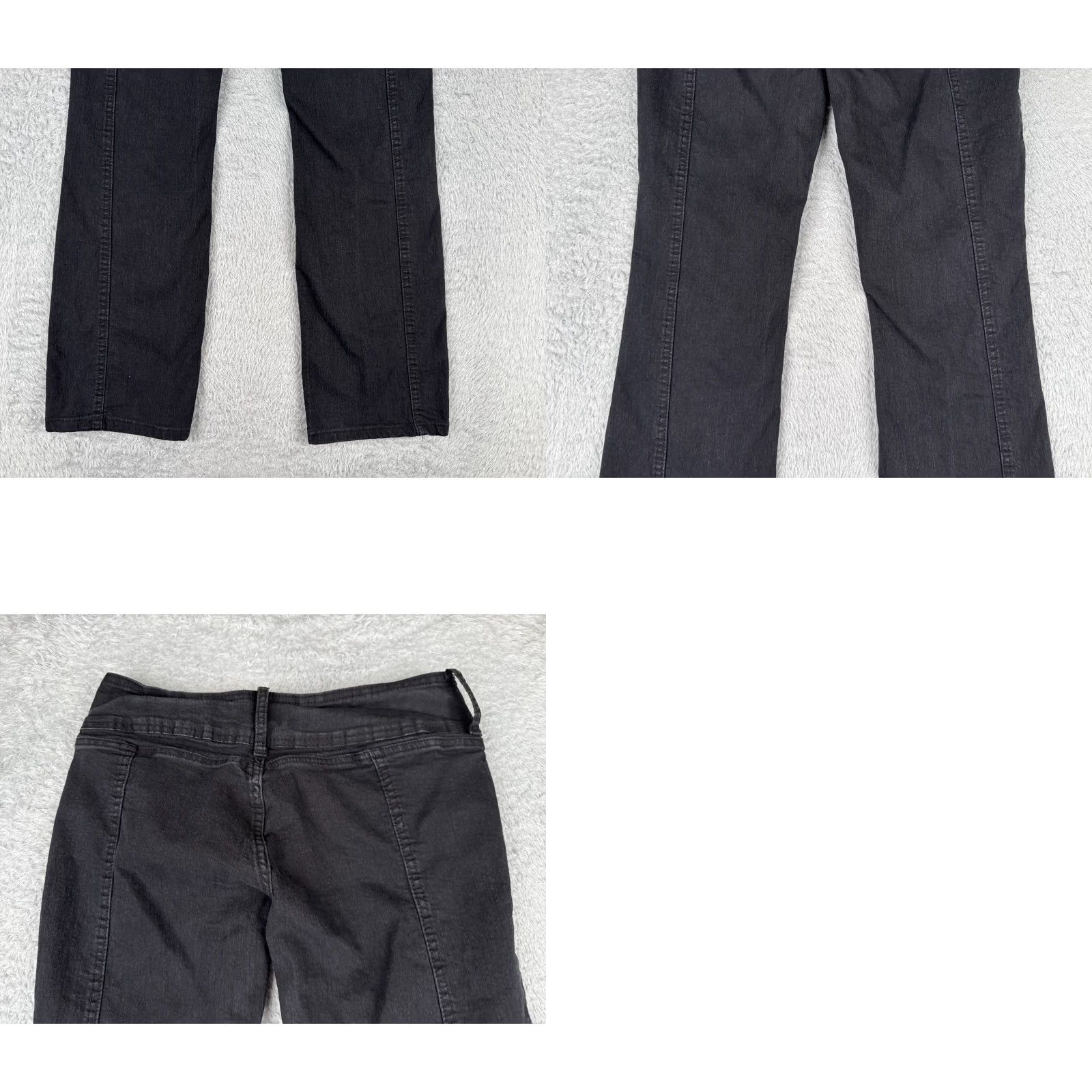 Vintage Angel Kiss Jeans Women Bootcut Denim Black 30x28 Juniors 7 Slimming Stretch Pocket 5-Pocket Design Low Rise Cotton Blend Costume? Size 28" / US 6 / IT 42 - 10 Thumbnail