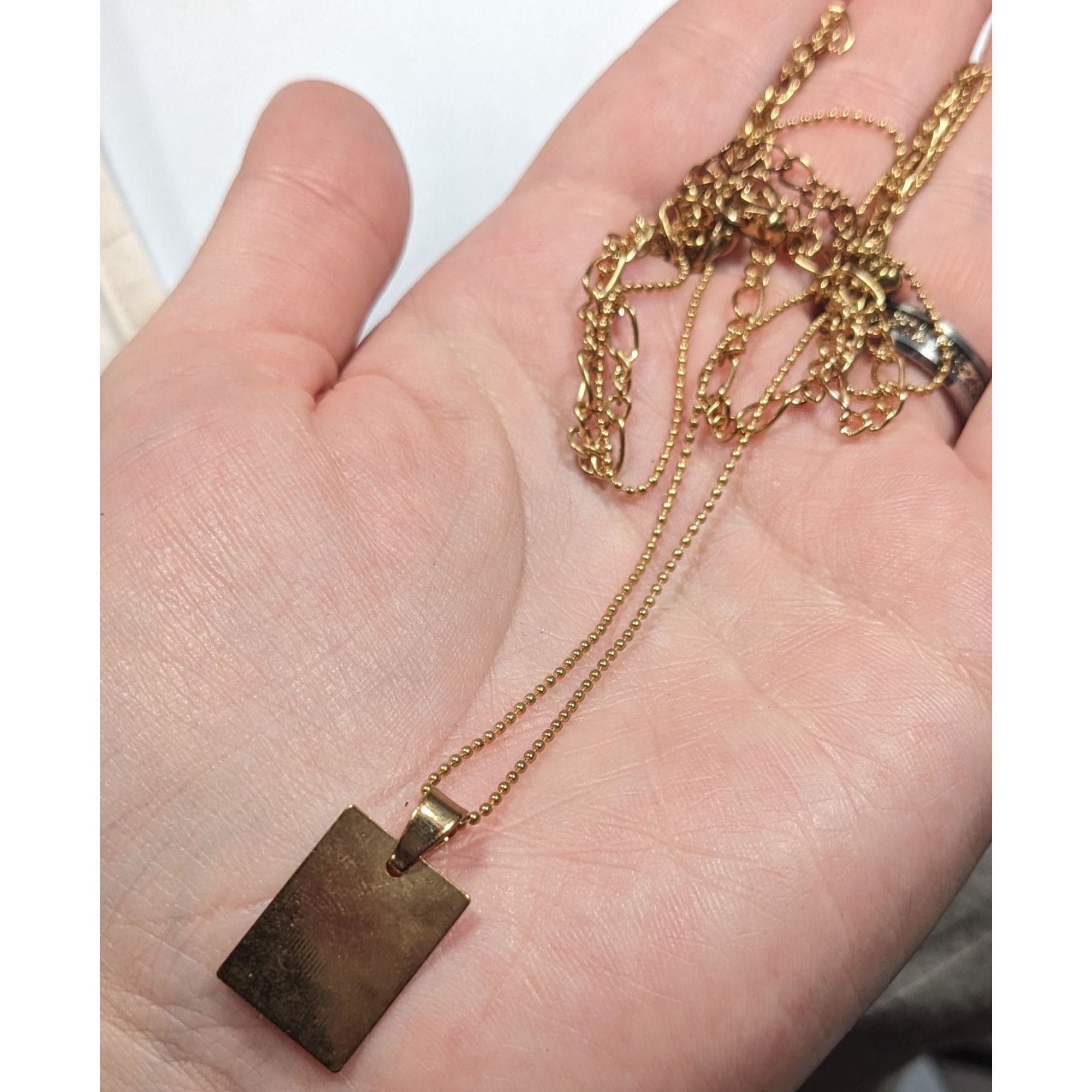 Other Minimalist Elegant Multilayer Gold Tone Chain And Pendant Ne Size ONE SIZE - 5 Thumbnail