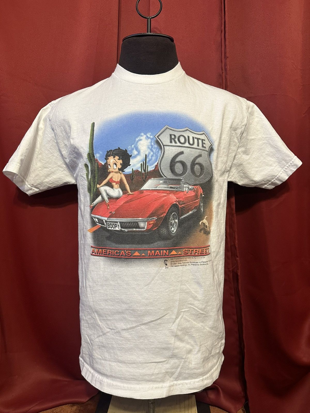Vintage Vintage Betty Boop Tshirt Y2K Route 66 Grail Size US L / EU 52-54 / 3 - 1 Thumbnail