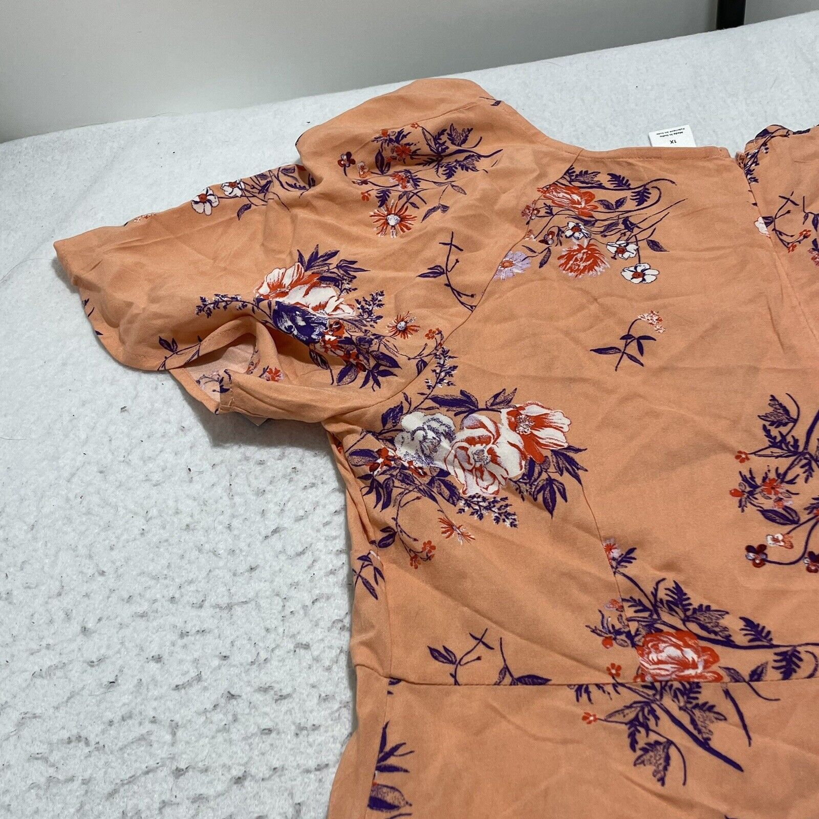 Nordstrom Abound Skater Dress Coral Aster Bouquet Pink Size XL / US 12-14 / IT 48-50 - 15 Thumbnail