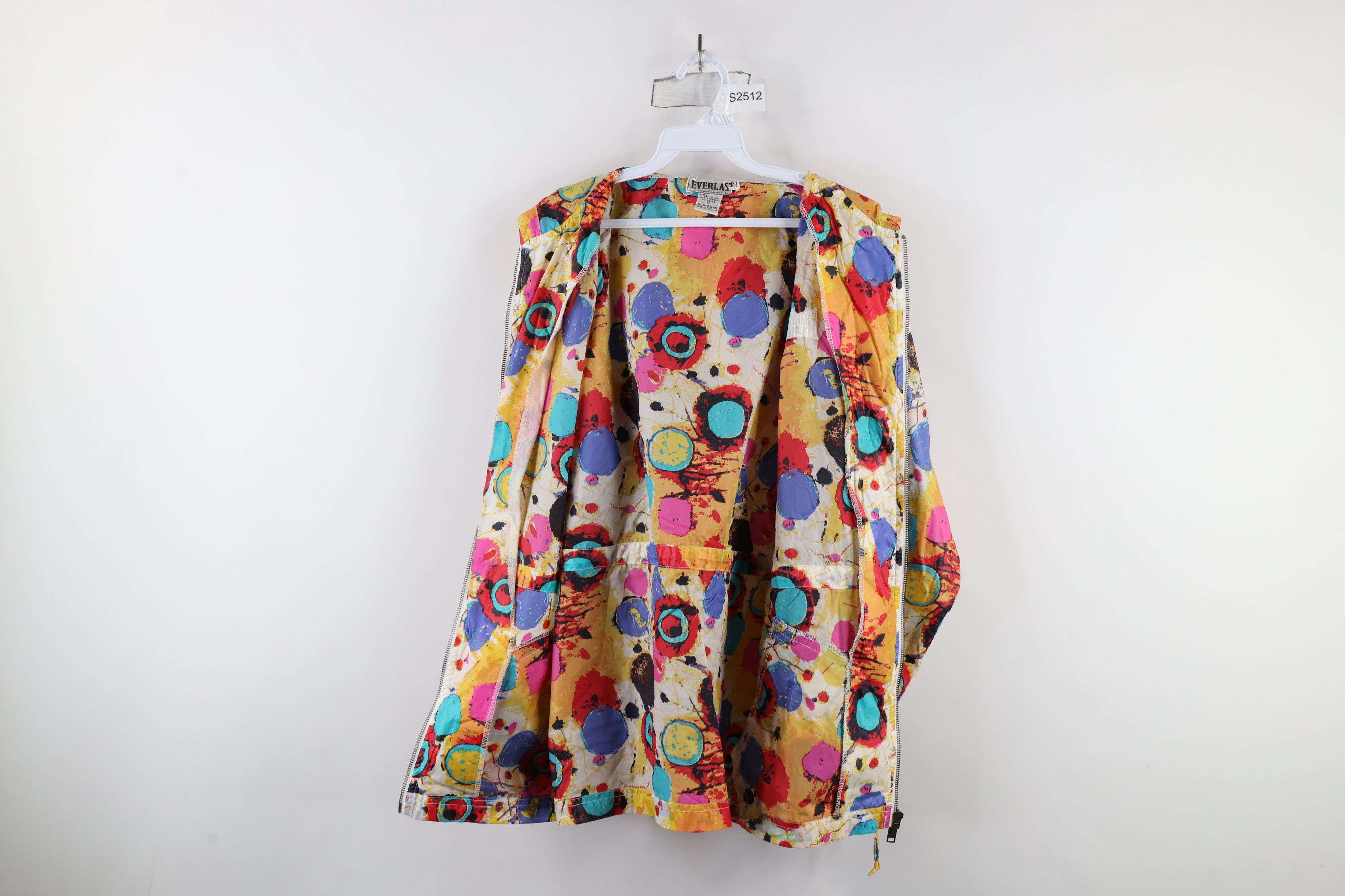 Everlast × Vintage Vintage 90s Everlast Abstract Rainbow Windbreaker Jacket Size M / US 6-8 / IT 42-44 - 8 Thumbnail