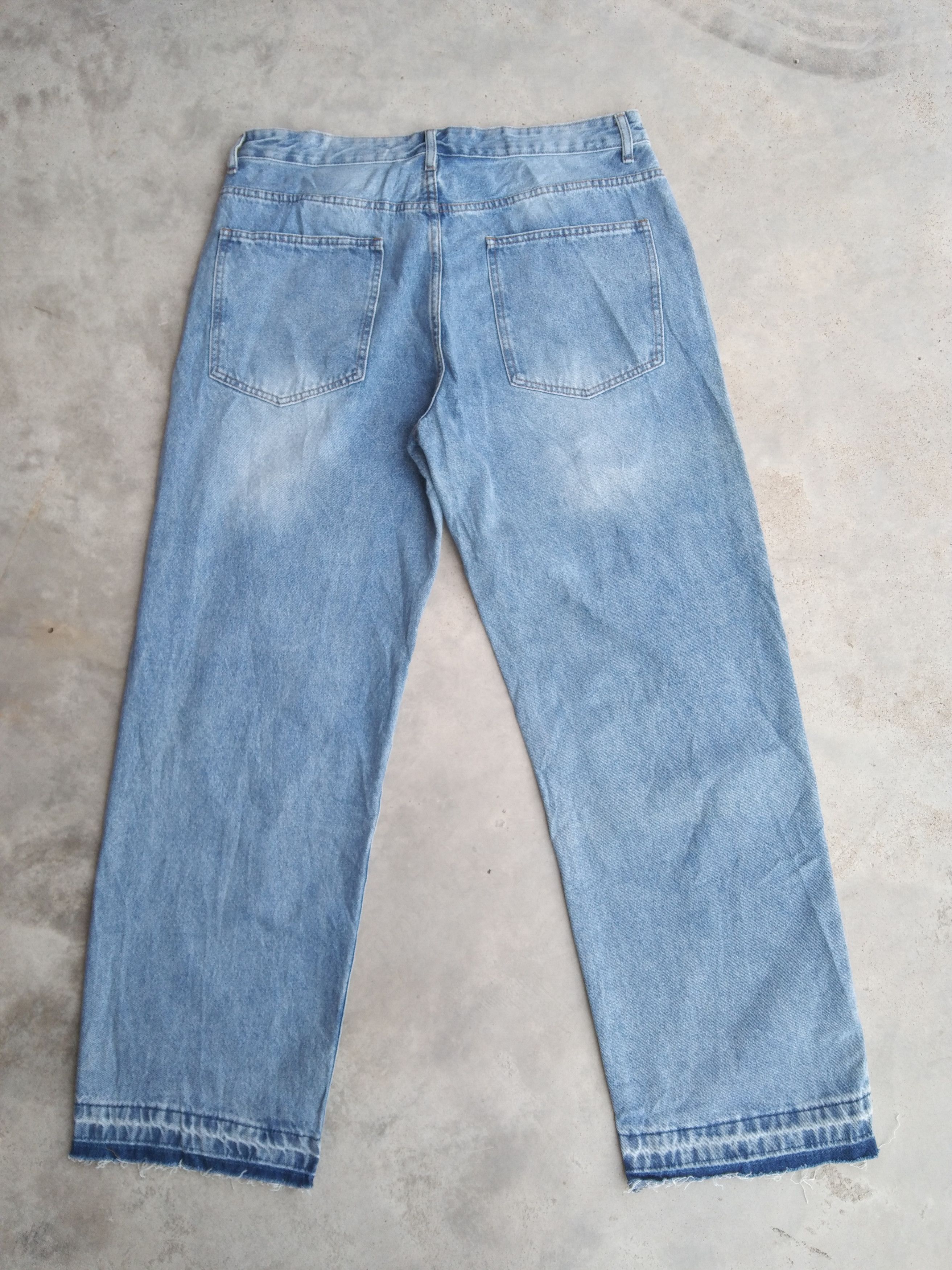 Shein Y2k Vintage Shein Loose Baggy Distressed Jeans 36x32 Size US 36 / EU 52 - 2 Thumbnail