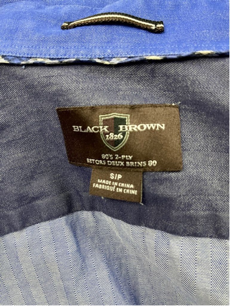 Black Brown 1826 Black Brown 1826 Blue Button-Down Shirt - 80s 2-Ply Cotton S Size US S / EU 44-46 / 1 - 7 Thumbnail