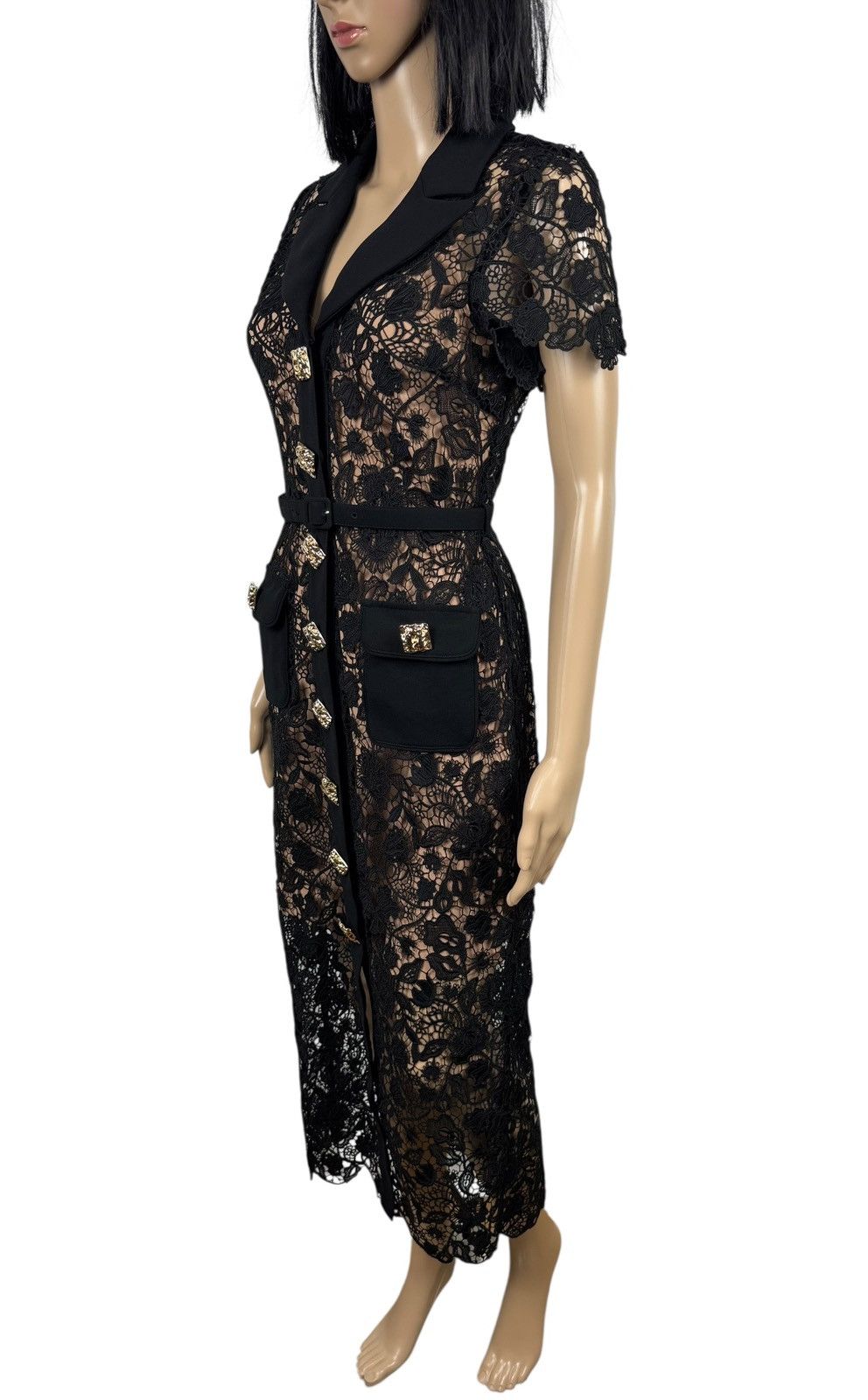 Self-Portrait Self-Portrait Magnolia Lace Dress Maxi Button Up size UK8 Size S / US 4 / IT 40 - 6 Thumbnail