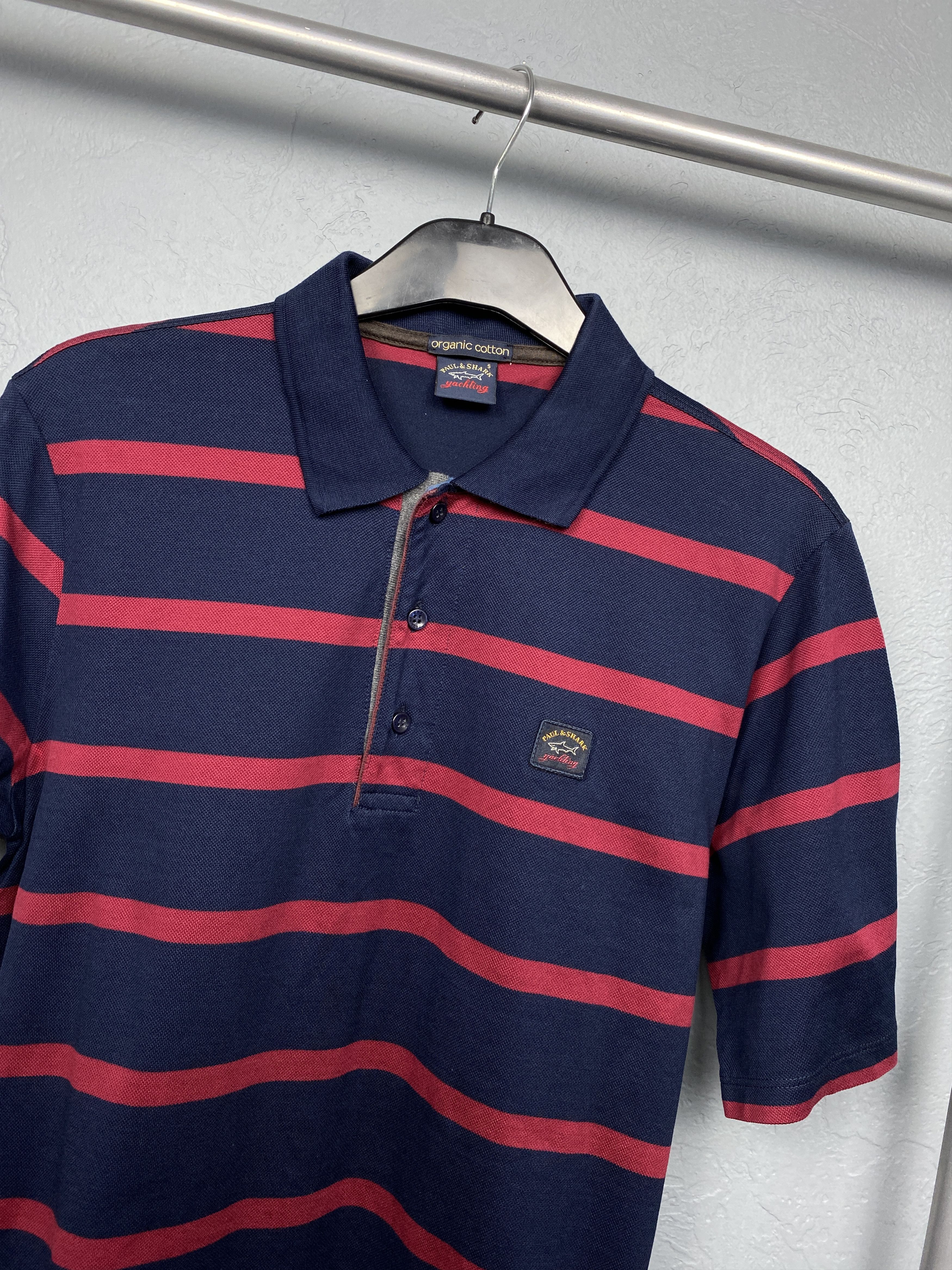 Paul & Shark Paul & Shark Vintage Mens Striped Polo Shirt Size US S / EU 44-46 / 1 - 2 Thumbnail