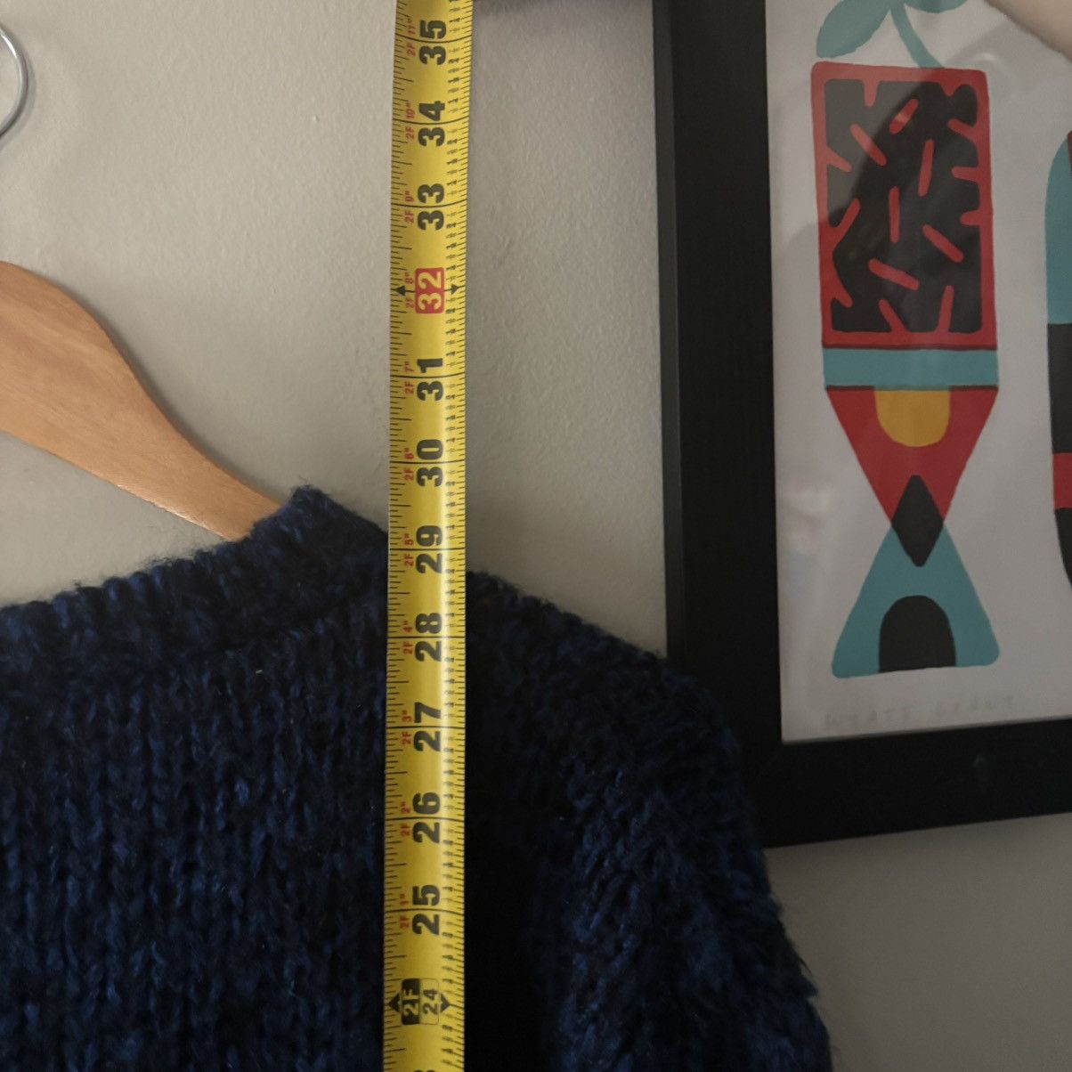 Other VTG 90s Sir Beau Abstract Knit Pullover Sweater Blue Black Size US XL / EU 56 / 4 - 4 Thumbnail