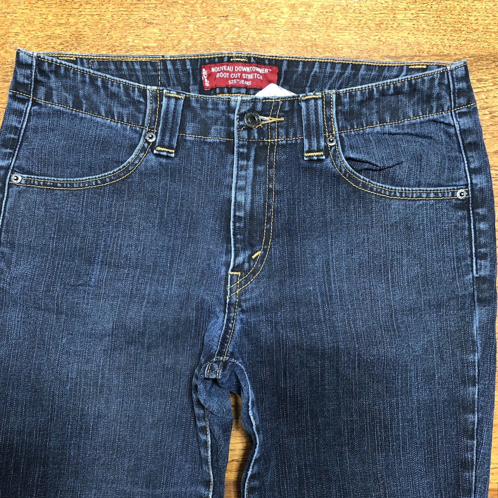 Levi's VINTAGE Levi's 525 Nouveau Downtowner Jeans Bootcut Womens Regular 10 31 Inseam Dark Blue Stretch Denim 5-Pocket 32 Waist Cowboy 80s 90s Mens? Size 32" / US 10 / IT 46 - 4 Thumbnail