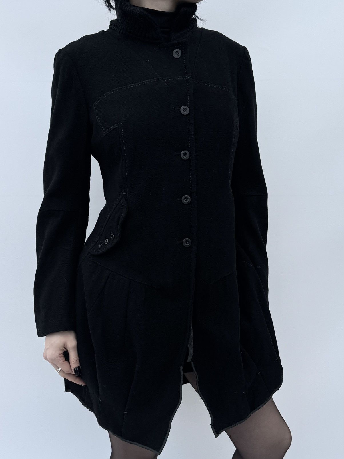 Marithe + Francois Girbaud Coat avantgarde asymetric baloon marithe dark academia goth Size S / US 4 / IT 40 - 5 Thumbnail