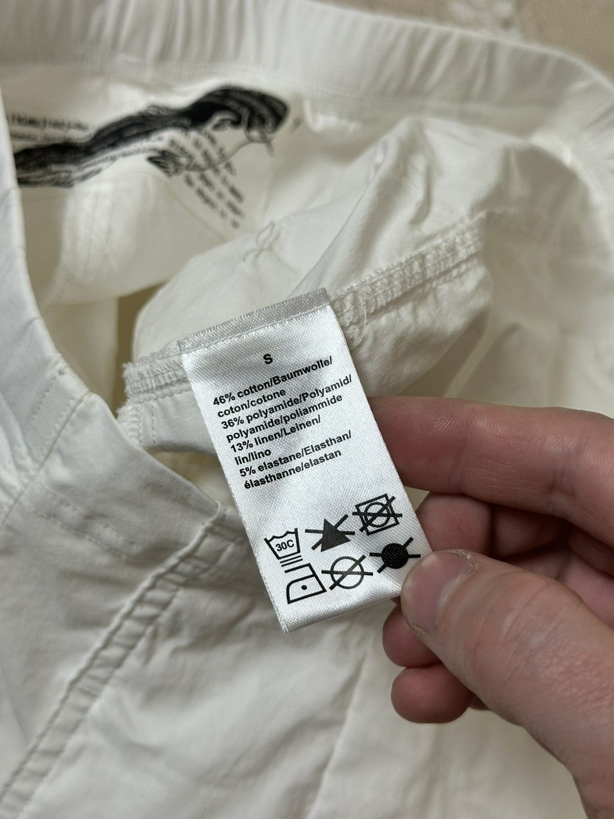 Rundholz 🔥 Rundholz Black Label Vintage White Pants Trousers Size 27" / US 4 / IT 40 - 6 Thumbnail
