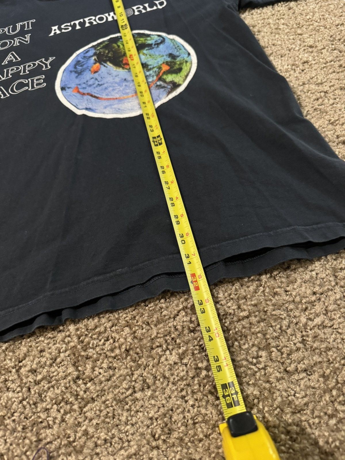 Rap Tees ASTROWORLD HAPPY FACE TEE Size US XL / EU 56 / 4 - 4 Thumbnail