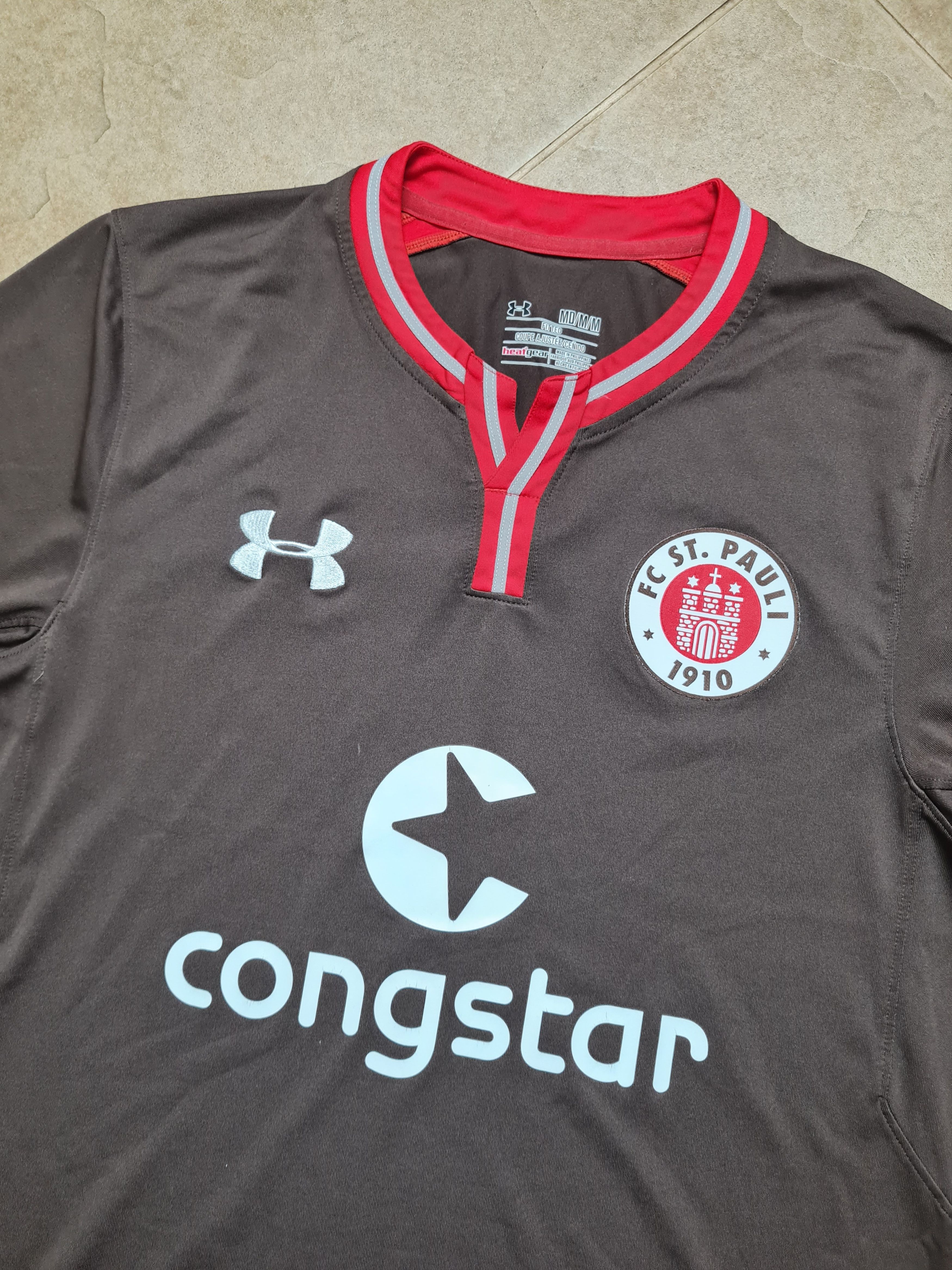 Under Armour SOCCER SHIRT ST PAULI 2019/2020 HOME FOOTBALL JERSEY Size US M / EU 48-50 / 2 - 13 Thumbnail