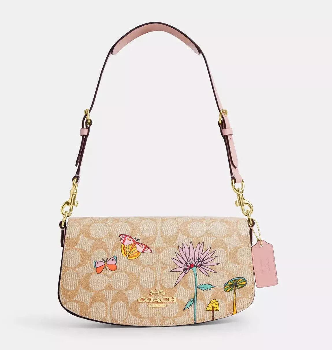 Coach Observed By Us Andrea Shoulder Bag In Signature Canvas Size ONE SIZE - 7 Thumbnail