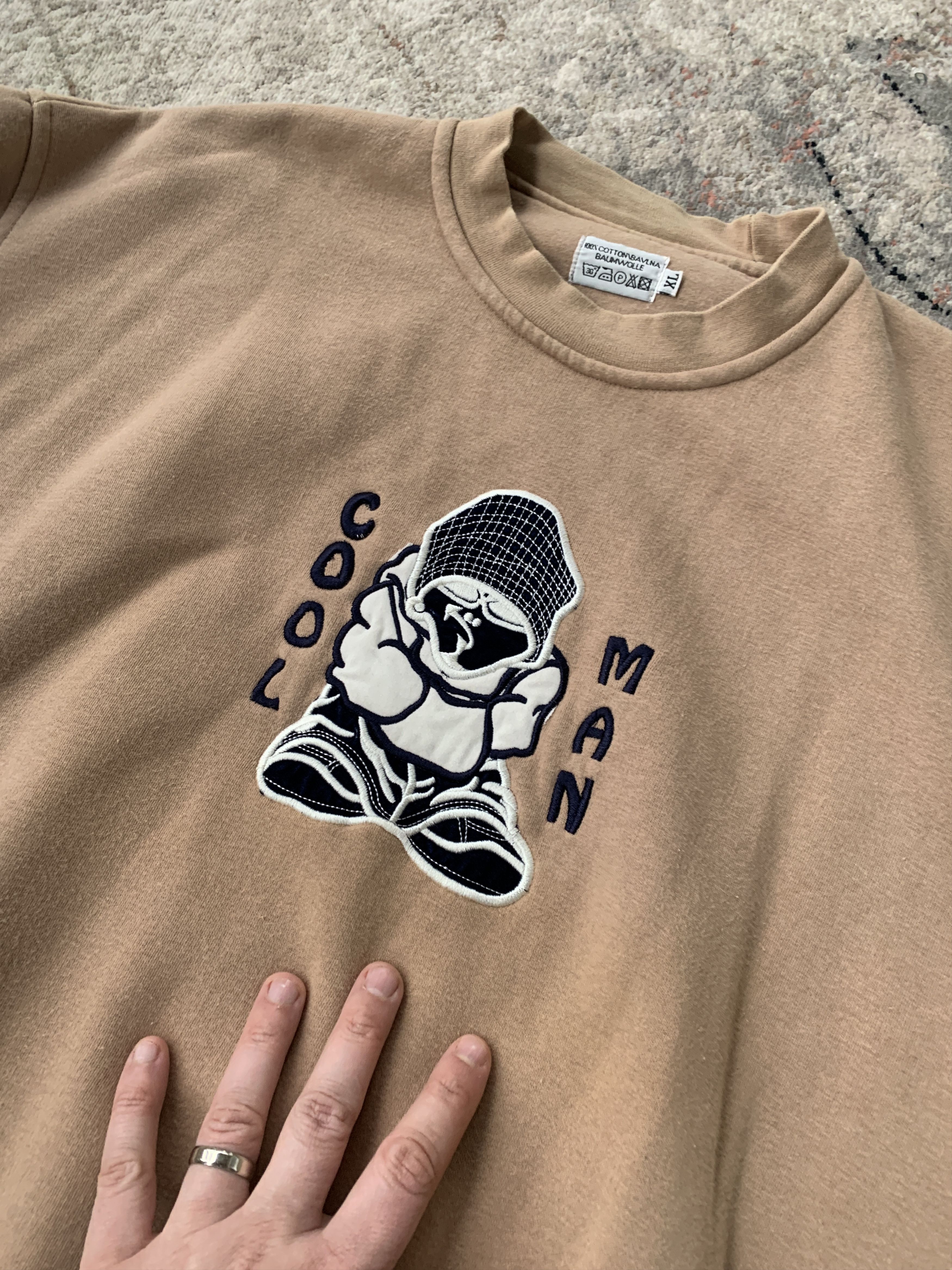 Vintage 90's Vintage Cool Man Sweatshirt Size US XL / EU 56 / 4 - 2 Thumbnail