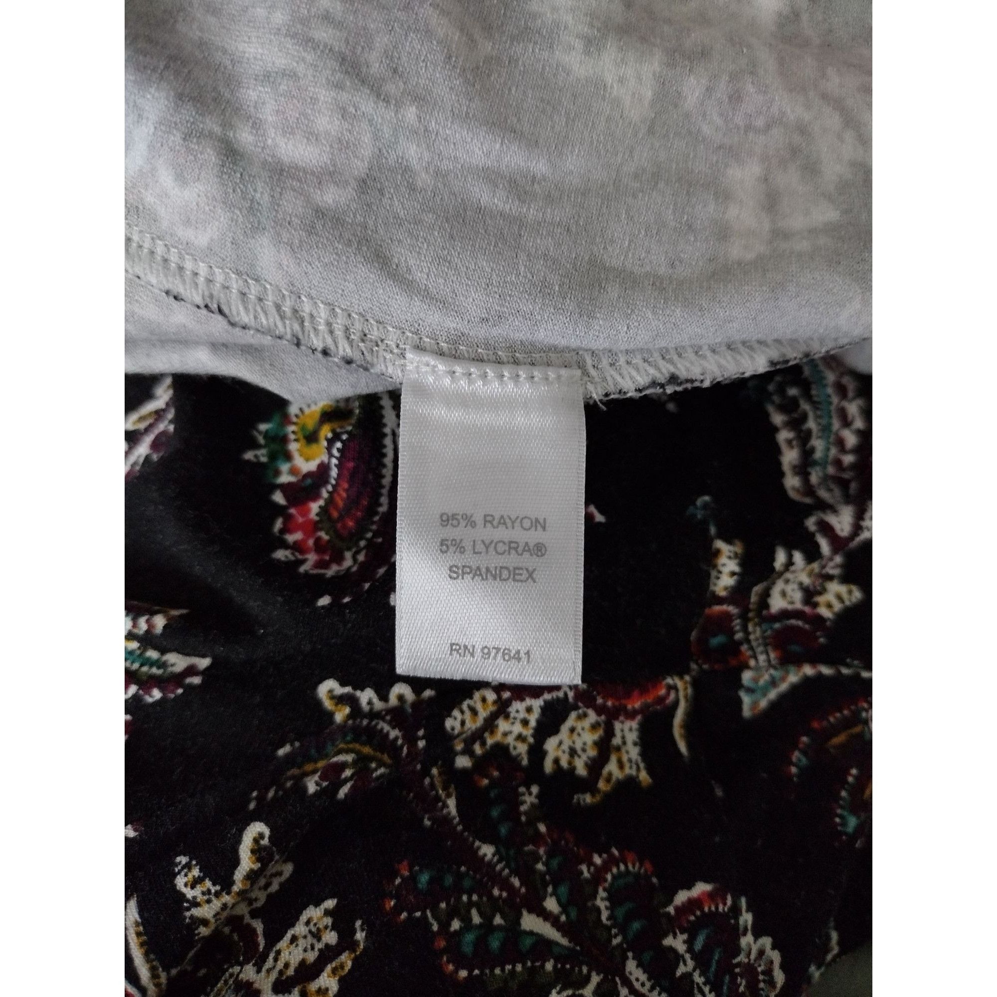 J. Jill J. Jill Wearever Collection Floral Dress XL Petite, Black, 3 Size XL / US 12-14 / IT 48-50 - 4 Thumbnail