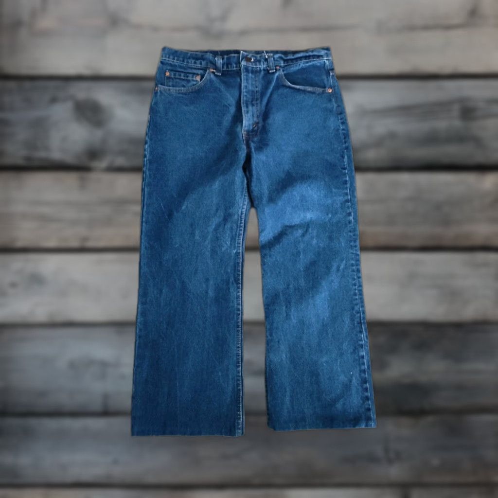 Levi's VINTAGE Levi's Jeans Men 90s 517 Straight Fit Denim Red Batwing Made in USA 36x24 Size US 36 / EU 52 - 1 Thumbnail